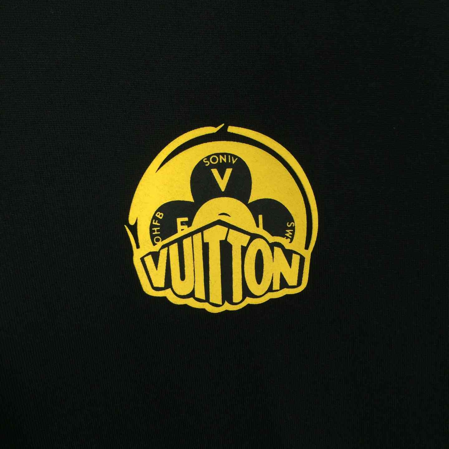 Louis Vuitton T-shirt With Yellow Graphic Logo - DesignerGu