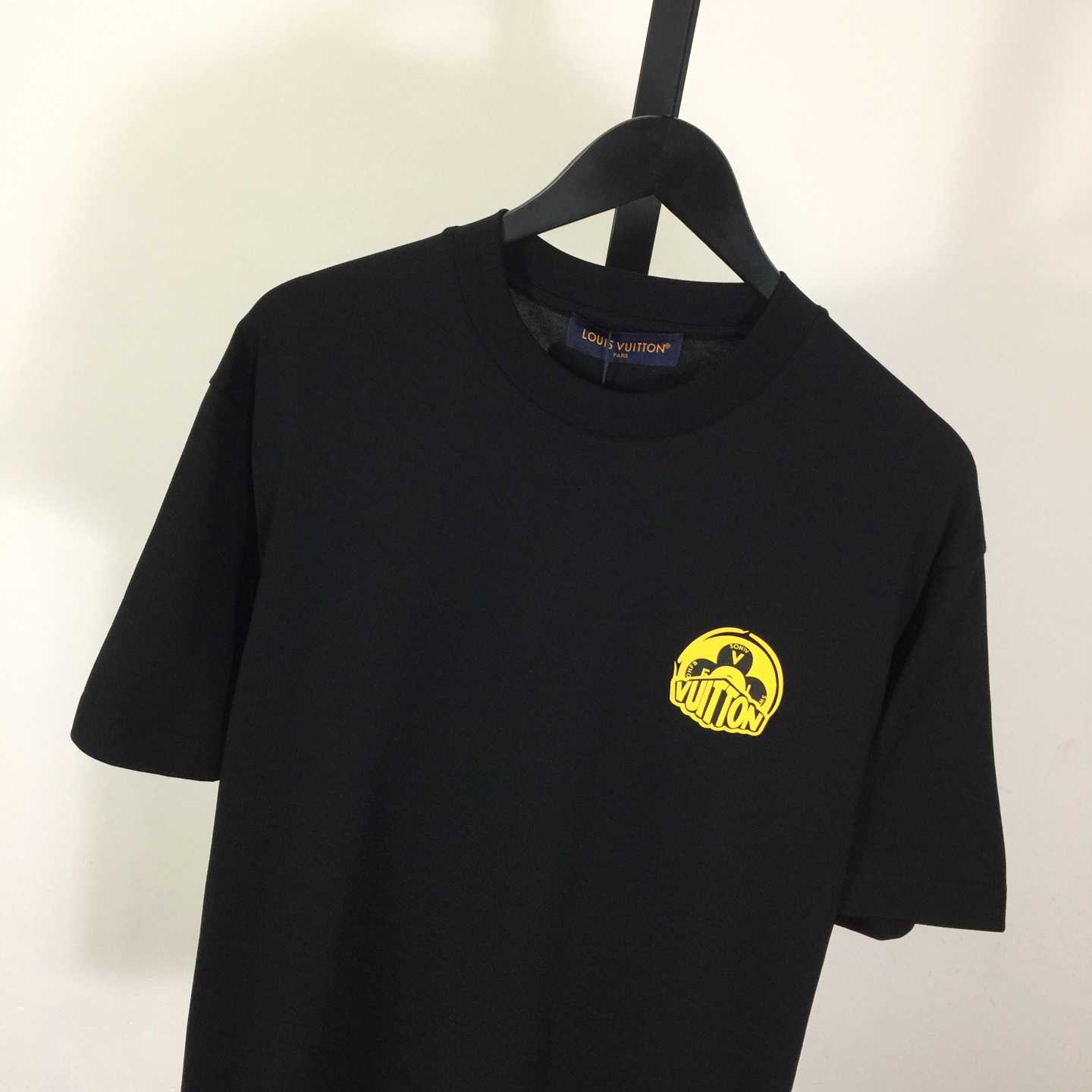 Louis Vuitton T-shirt With Yellow Graphic Logo - DesignerGu