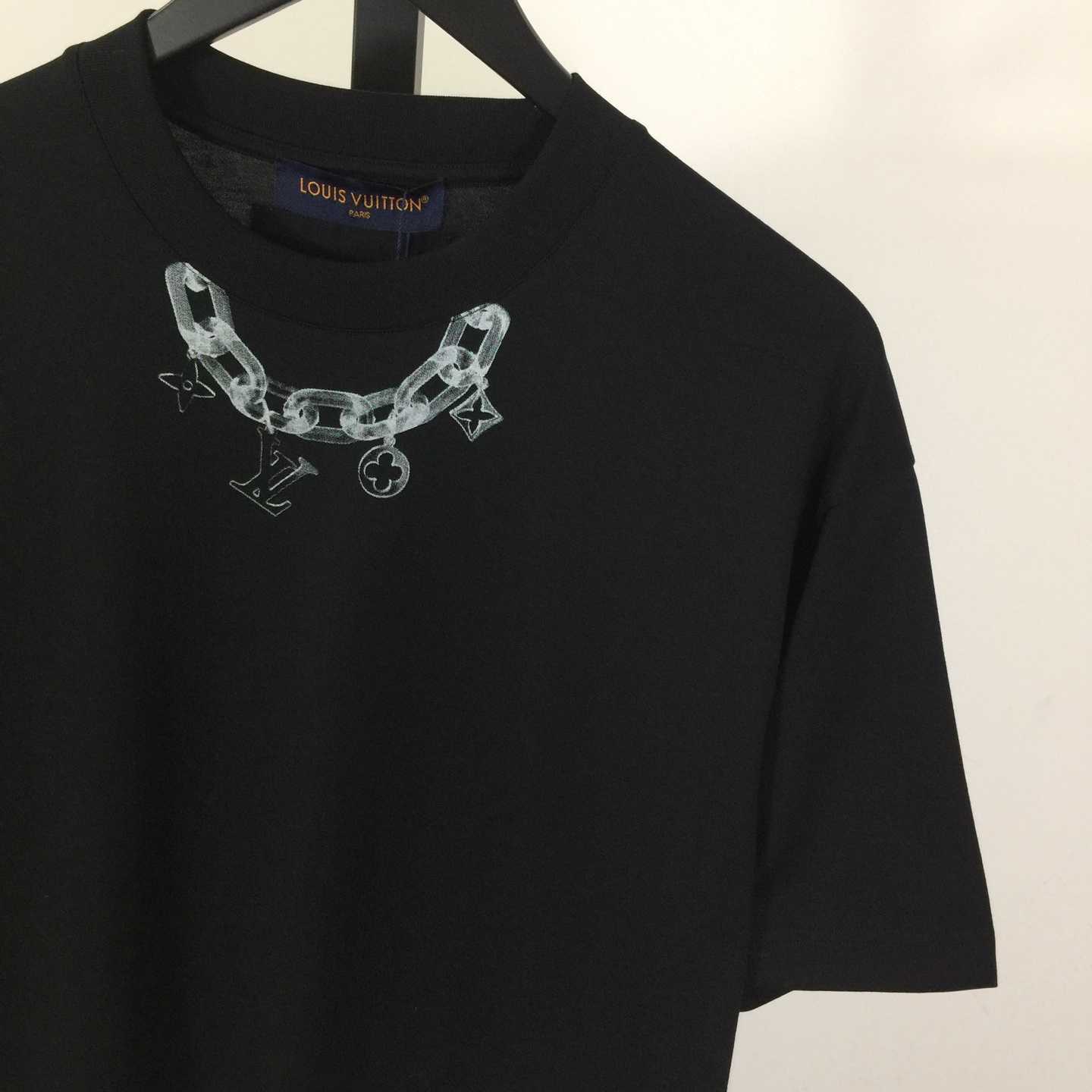 Louis Vuitton Chain Detail T-Shirt  - DesignerGu