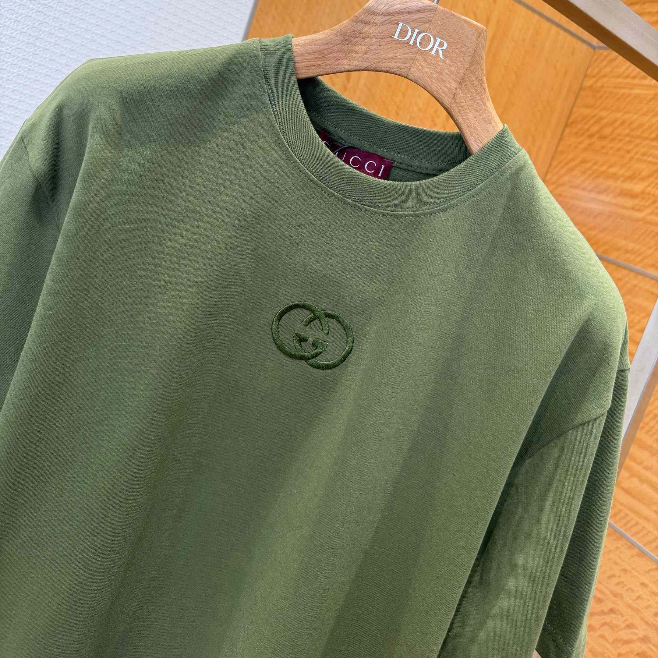 Gucci Cotton Jersey T-shirt With Embroidery - DesignerGu
