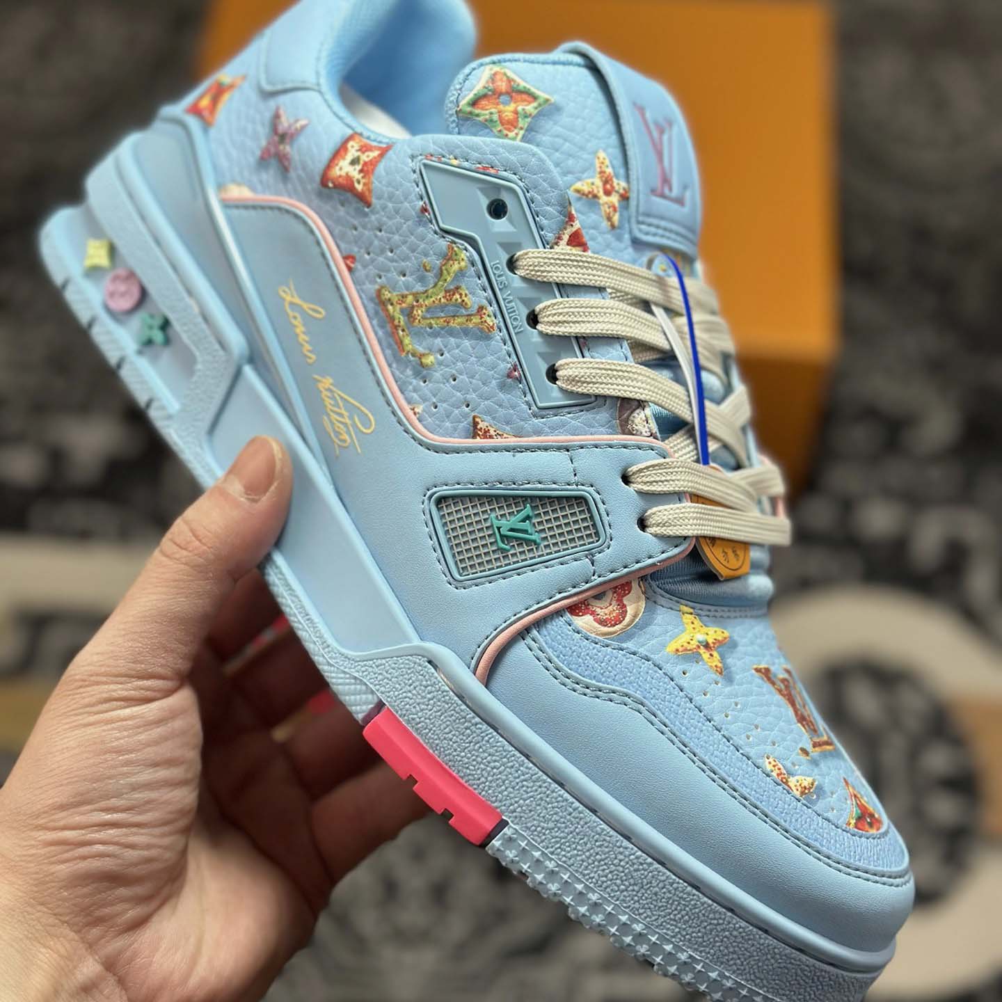 Louis Vuitton LV Trainer Sneaker - DesignerGu