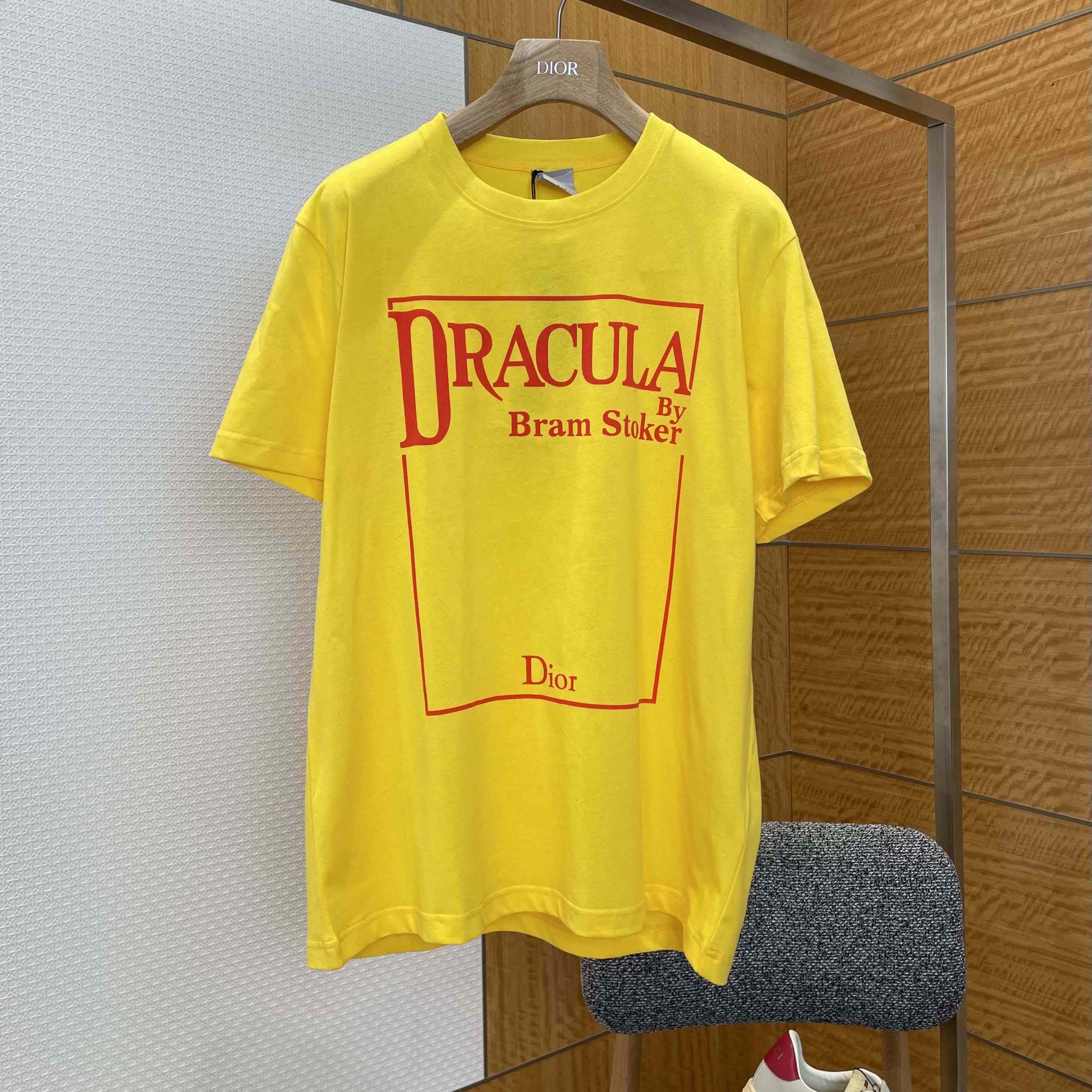 Dior T-Shirt with Book Cover Embroidery - DesignerGu