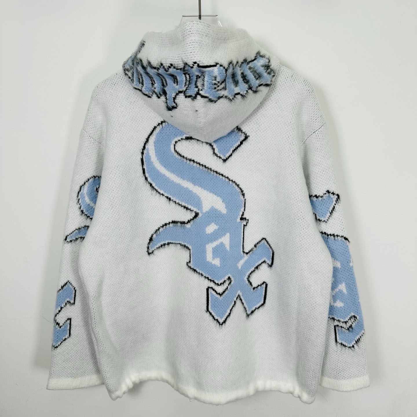 Supreme x Chicago White Sox Zip Up Hooded Sweater 'White' - DesignerGu