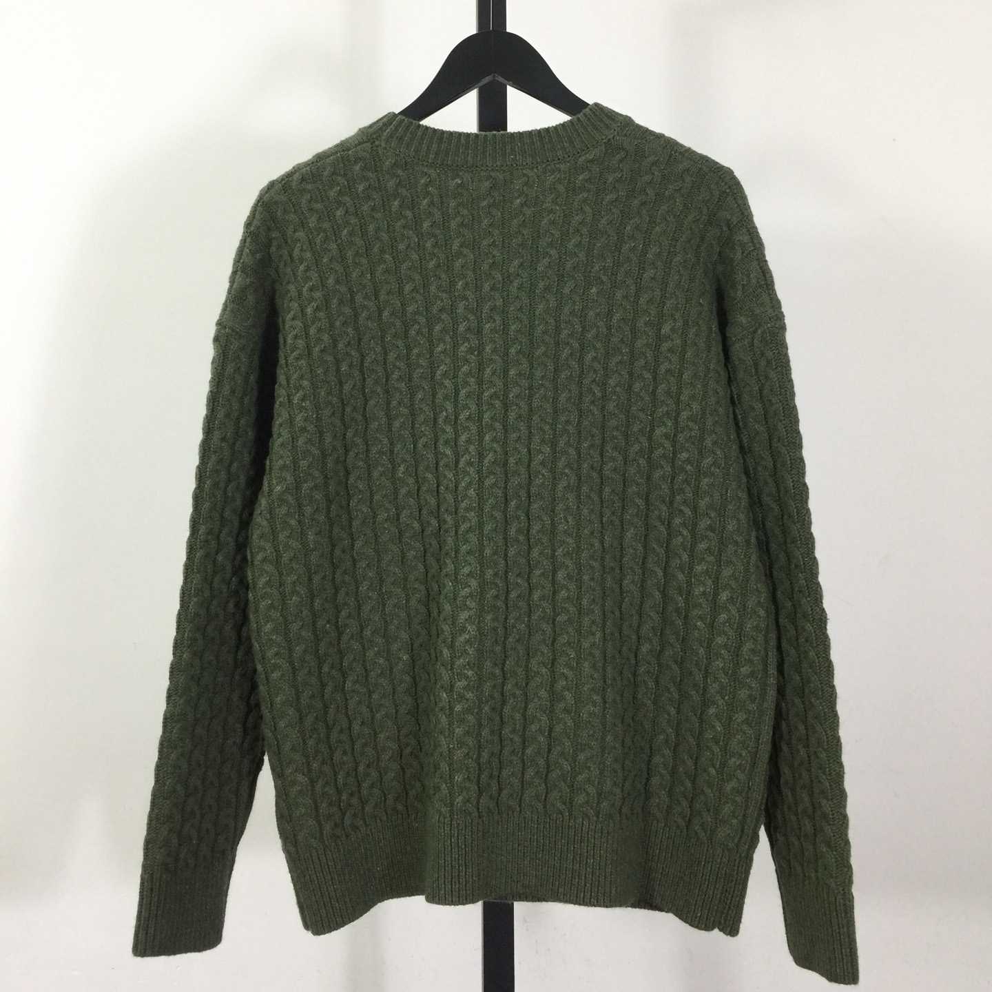 Loewe Men's Anagram Cable-Knit Wool - DesignerGu