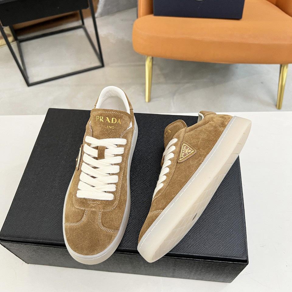 Prada Lane Suede Sneakers - DesignerGu