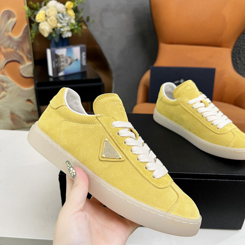 Prada Lane Suede Sneakers - DesignerGu