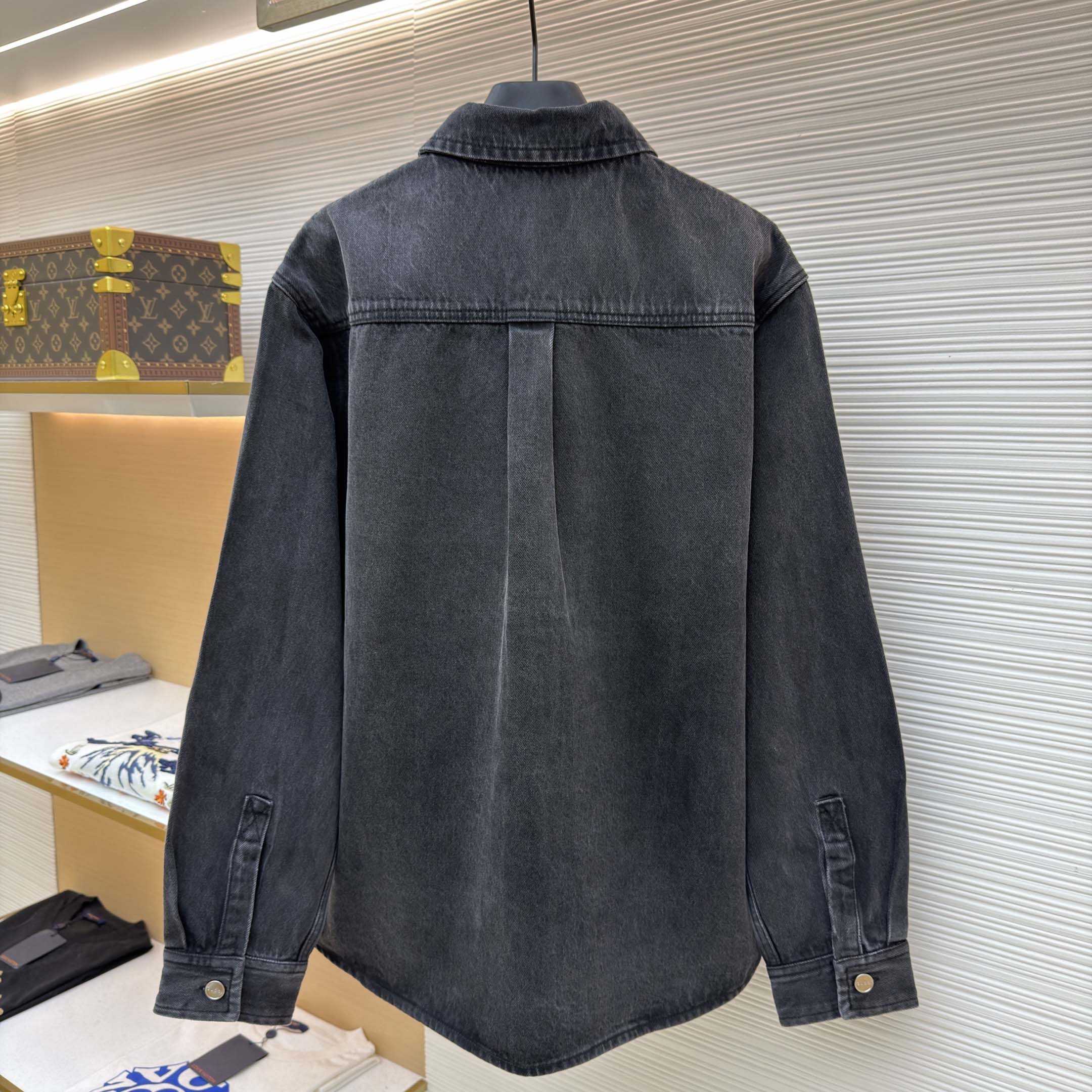 Gucci Washed Cotton Denim Shirt - DesignerGu