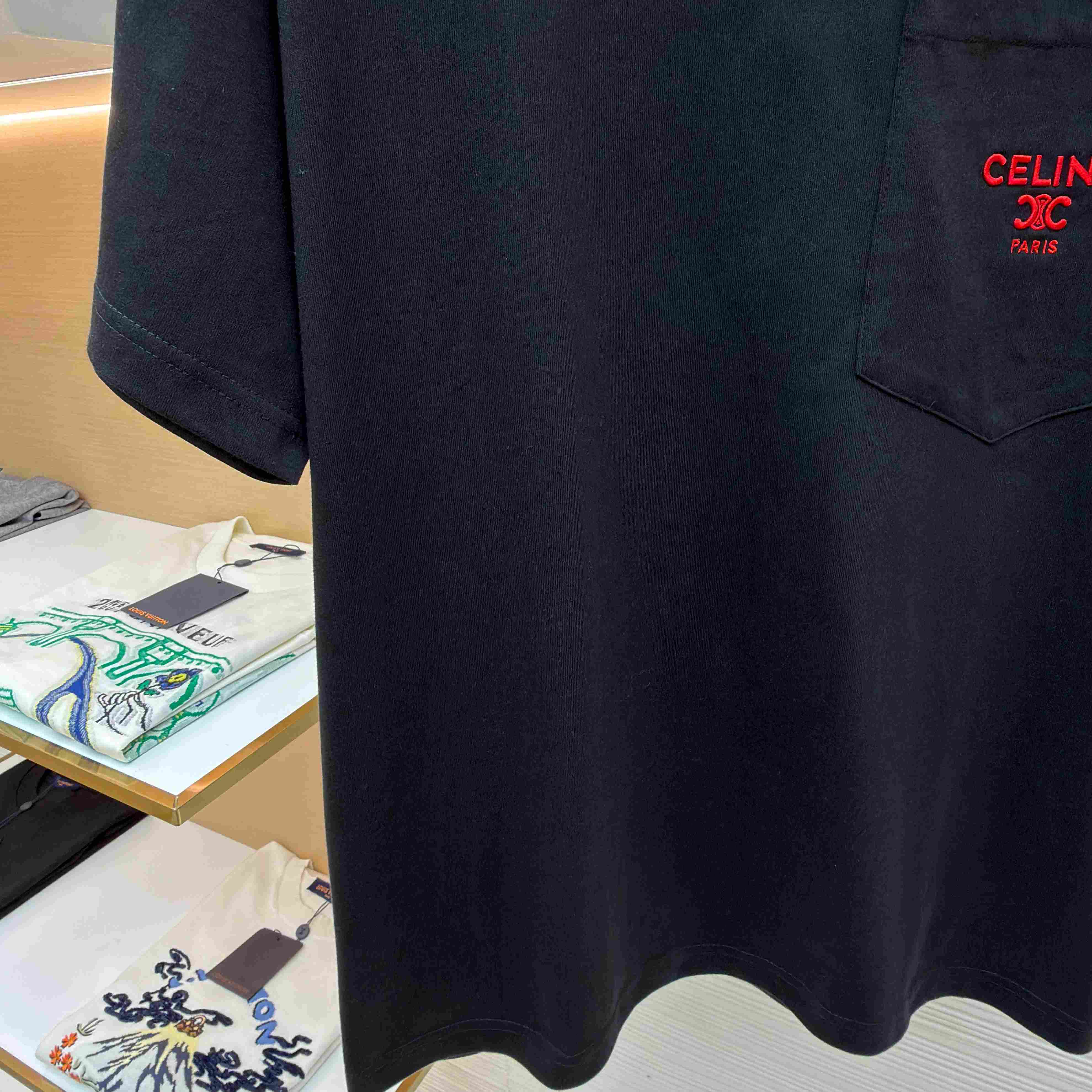 Celine T-SHIRT IN Cotton Jersey - DesignerGu