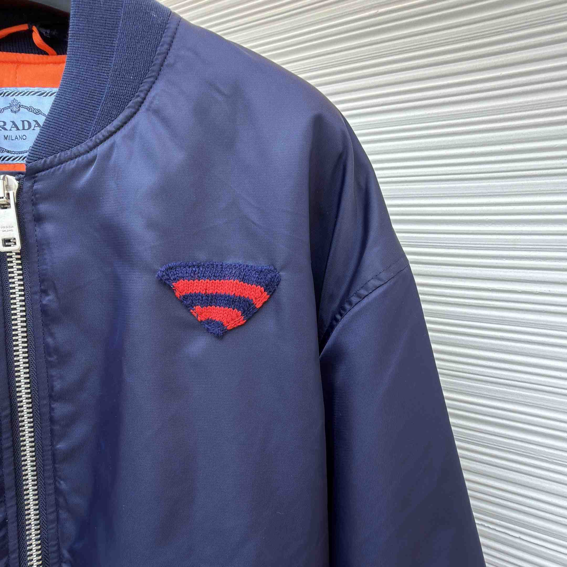 Prada Nylon Twill Bomber Jacket - DesignerGu