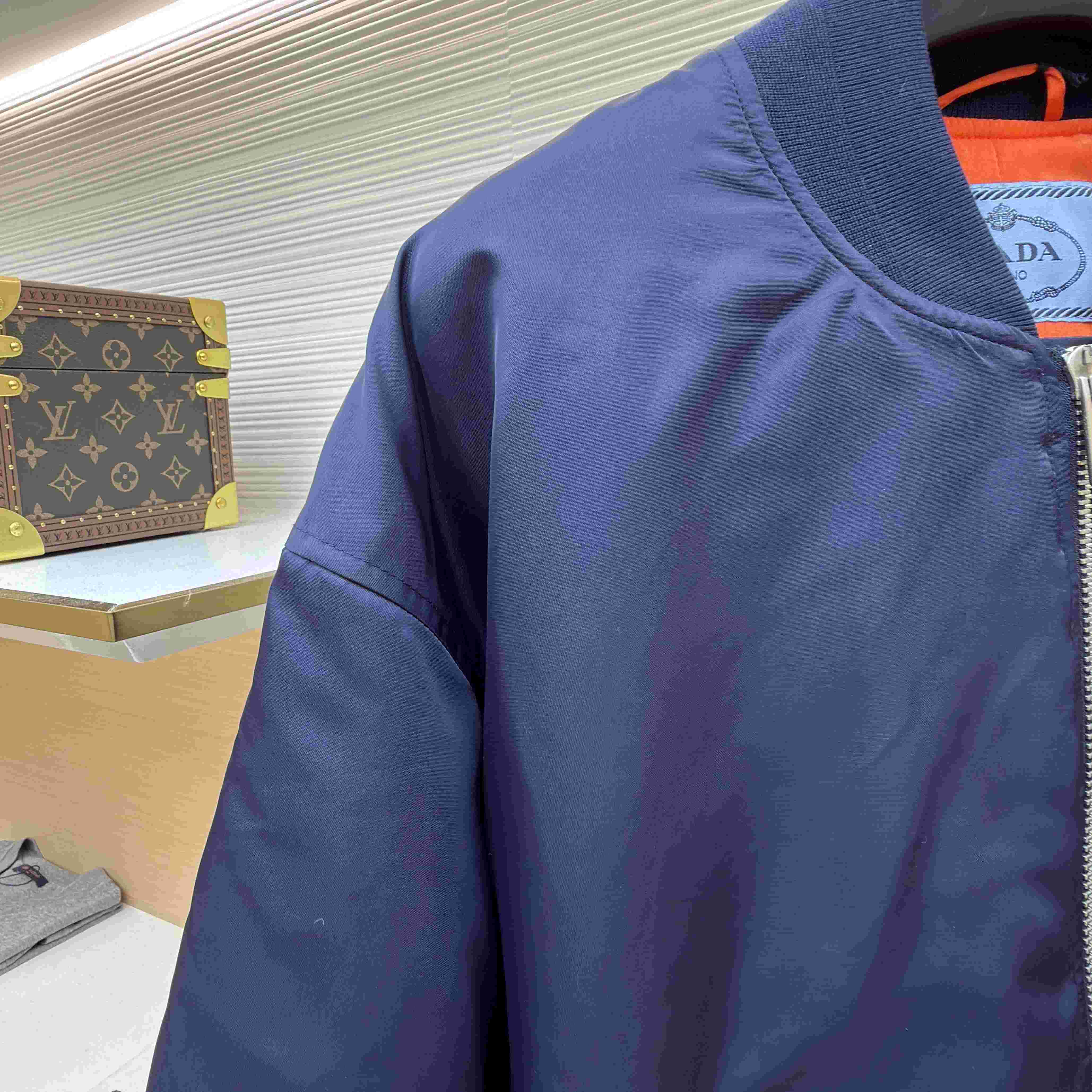 Prada Nylon Twill Bomber Jacket - DesignerGu