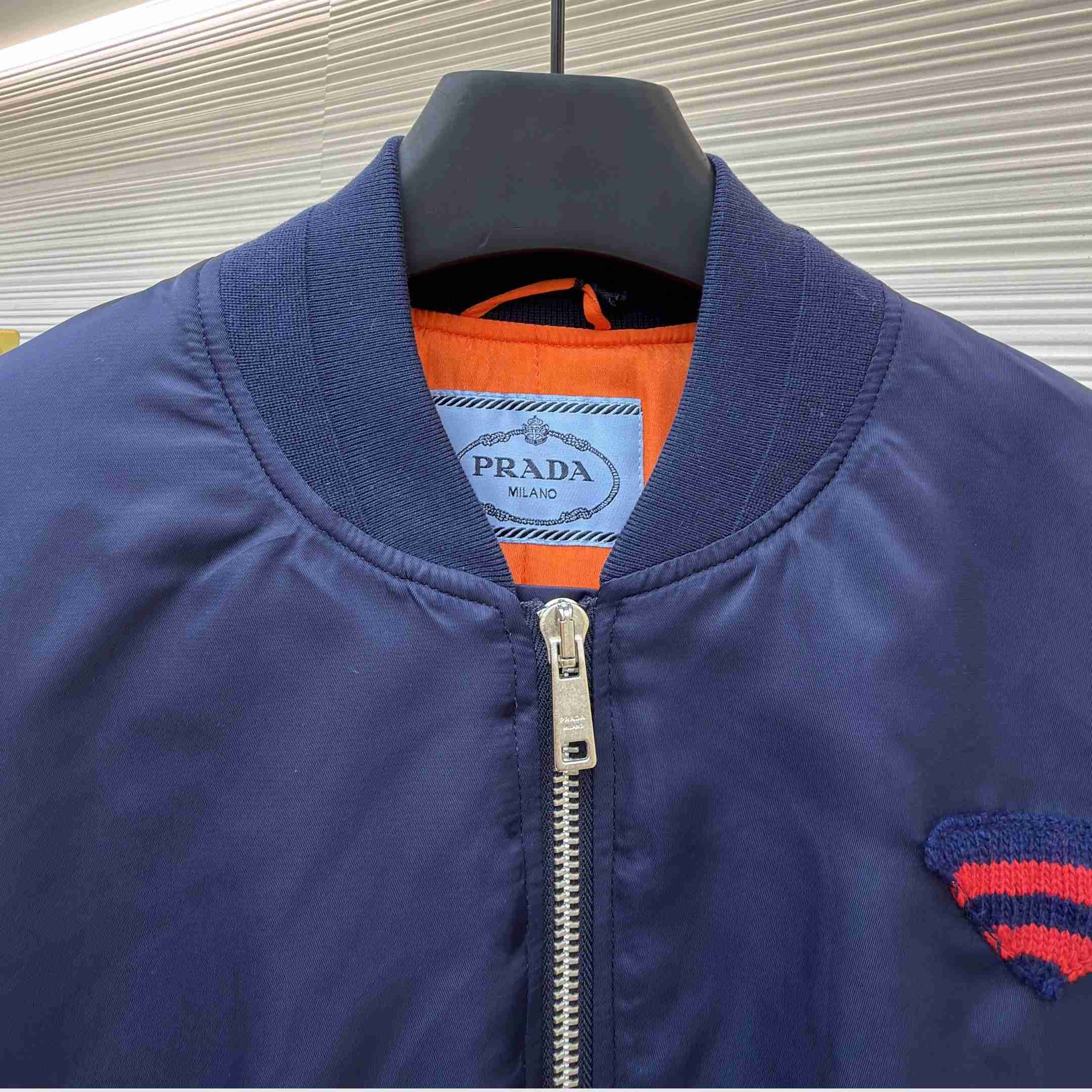 Prada Nylon Twill Bomber Jacket - DesignerGu