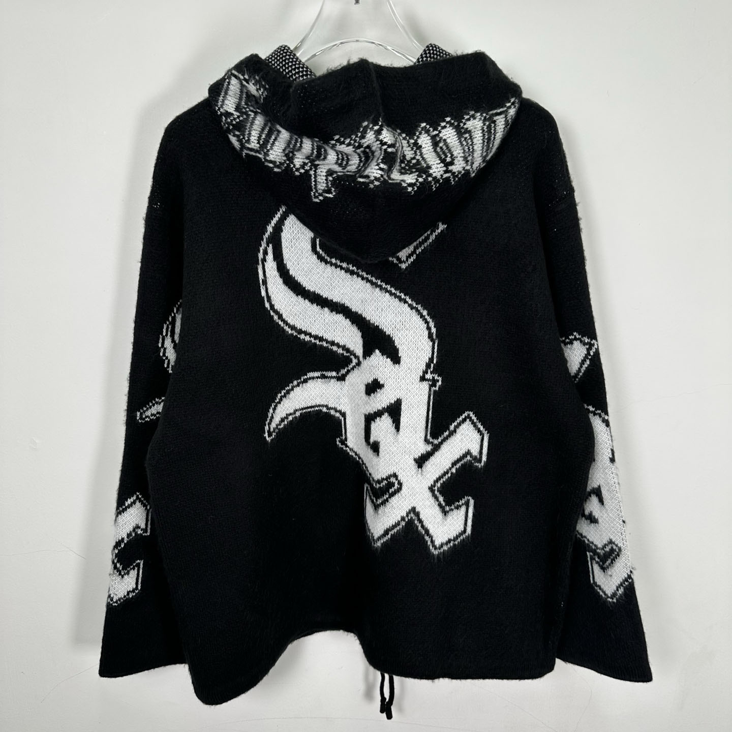  Supreme x Chicago White Sox Zip Up Hooded Sweater 'Black' - DesignerGu