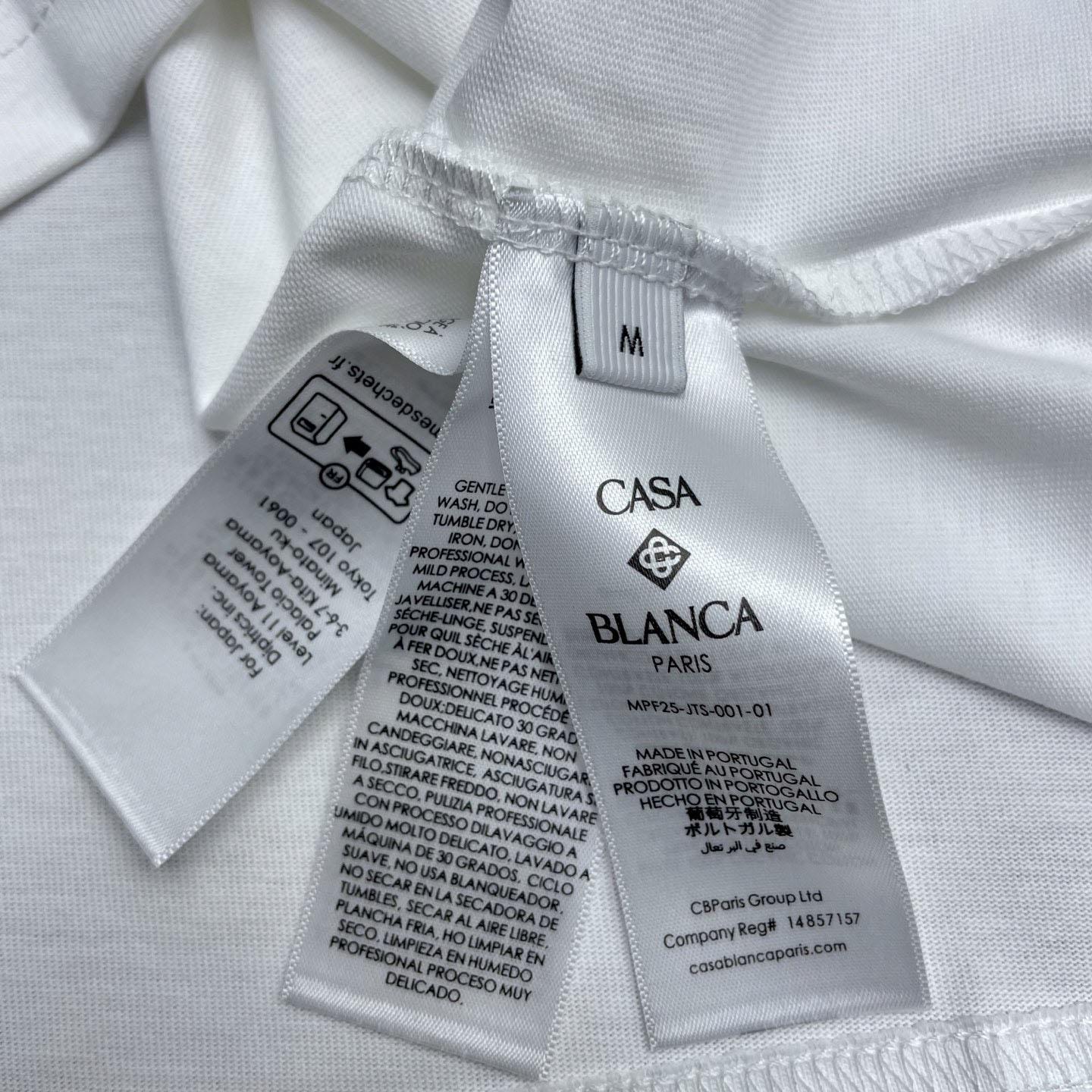 Casablanca White Innocence Triangle T-shirt Regular price C1120 - DesignerGu