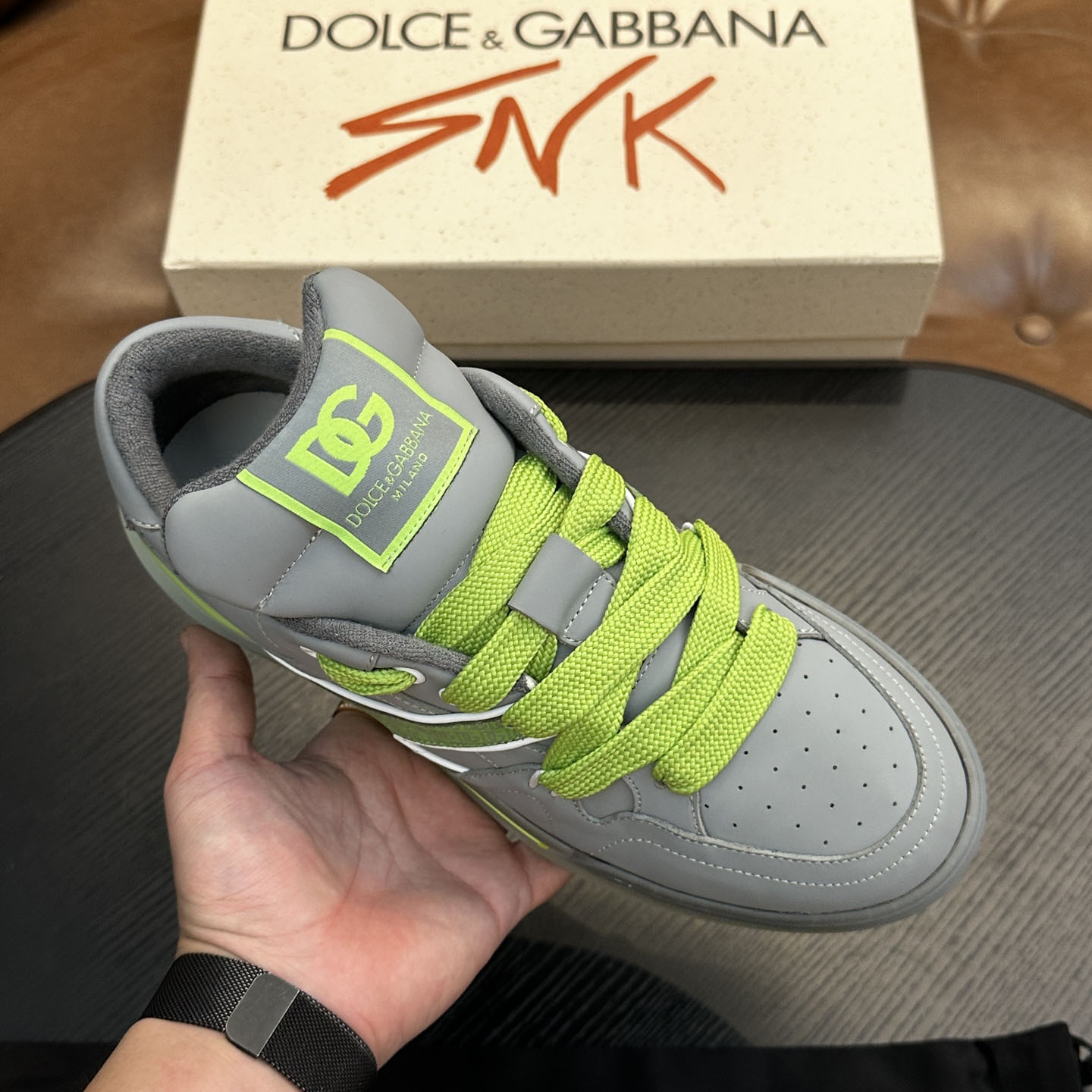 Dolce & Gabbana New Roma Label Low-Top Sneakers - DesignerGu