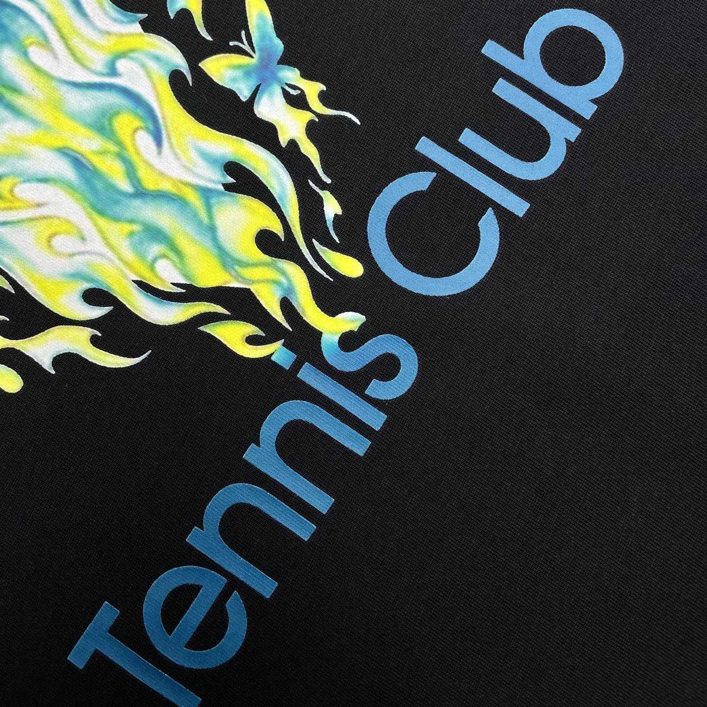 Casablanca Black Tennis Club Icon Short Sleeve T‑shirt C1123 - DesignerGu