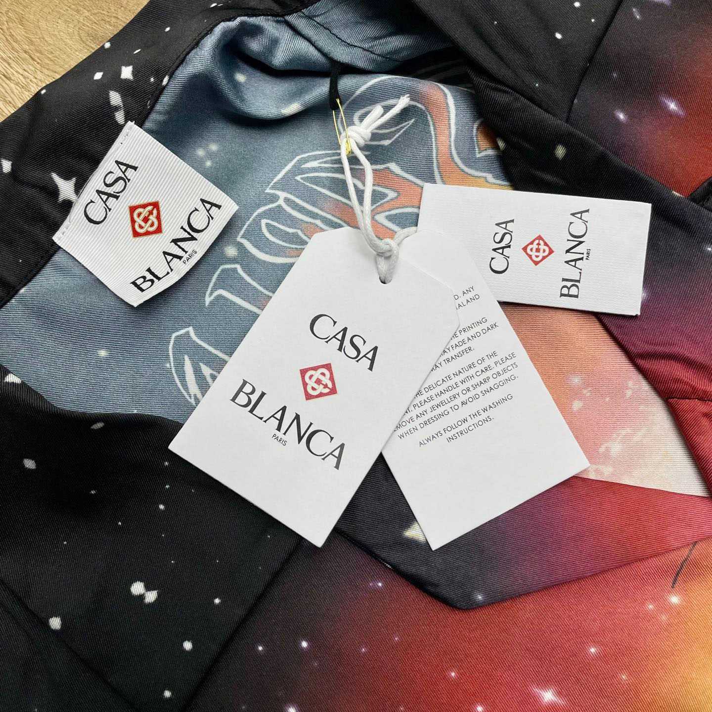 Casablanca Ski Lake Long Sleeve Silk Twill Shirt CA3569 - DesignerGu