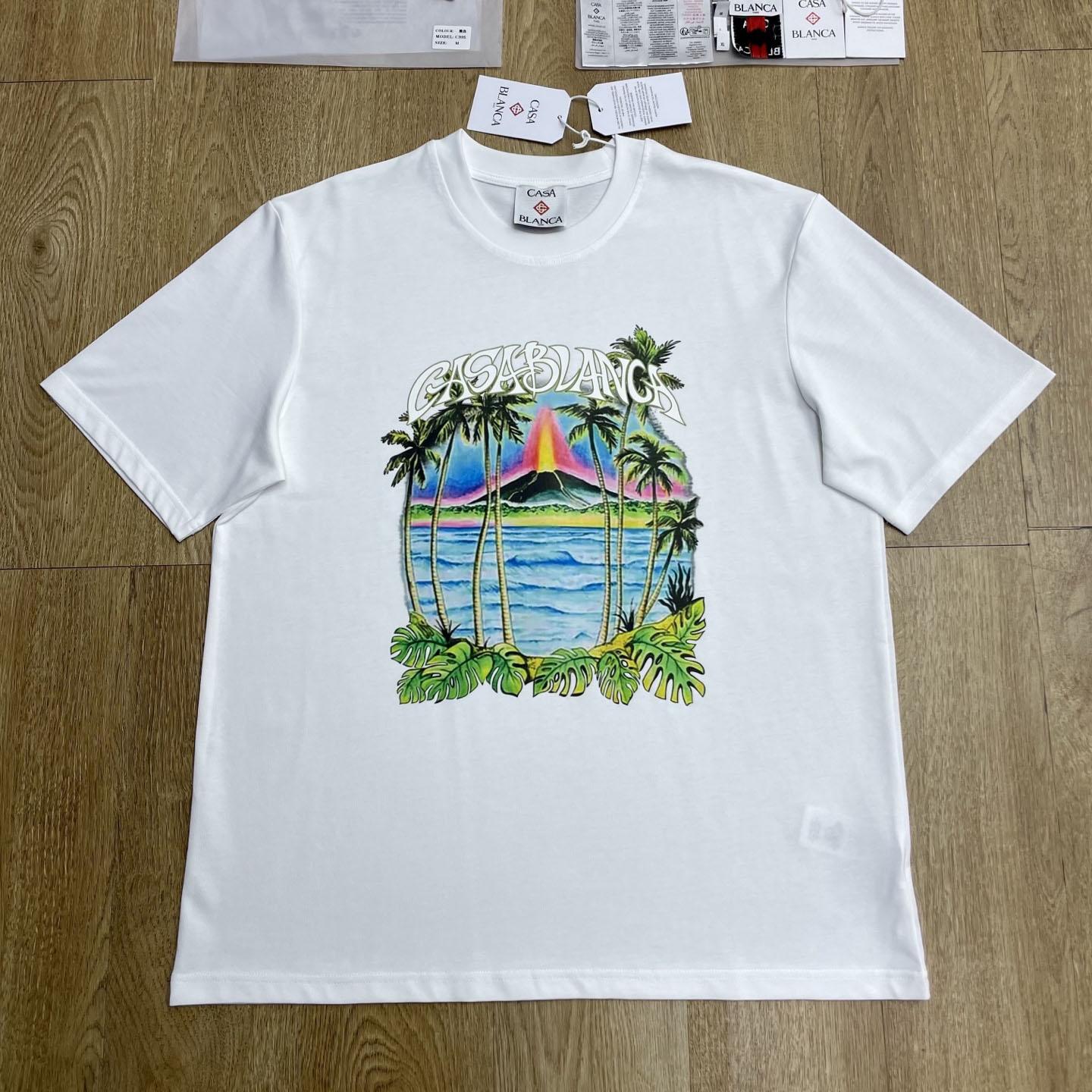 Casablanca Volcano Short Sleeve T‑Shirt C1130 - DesignerGu