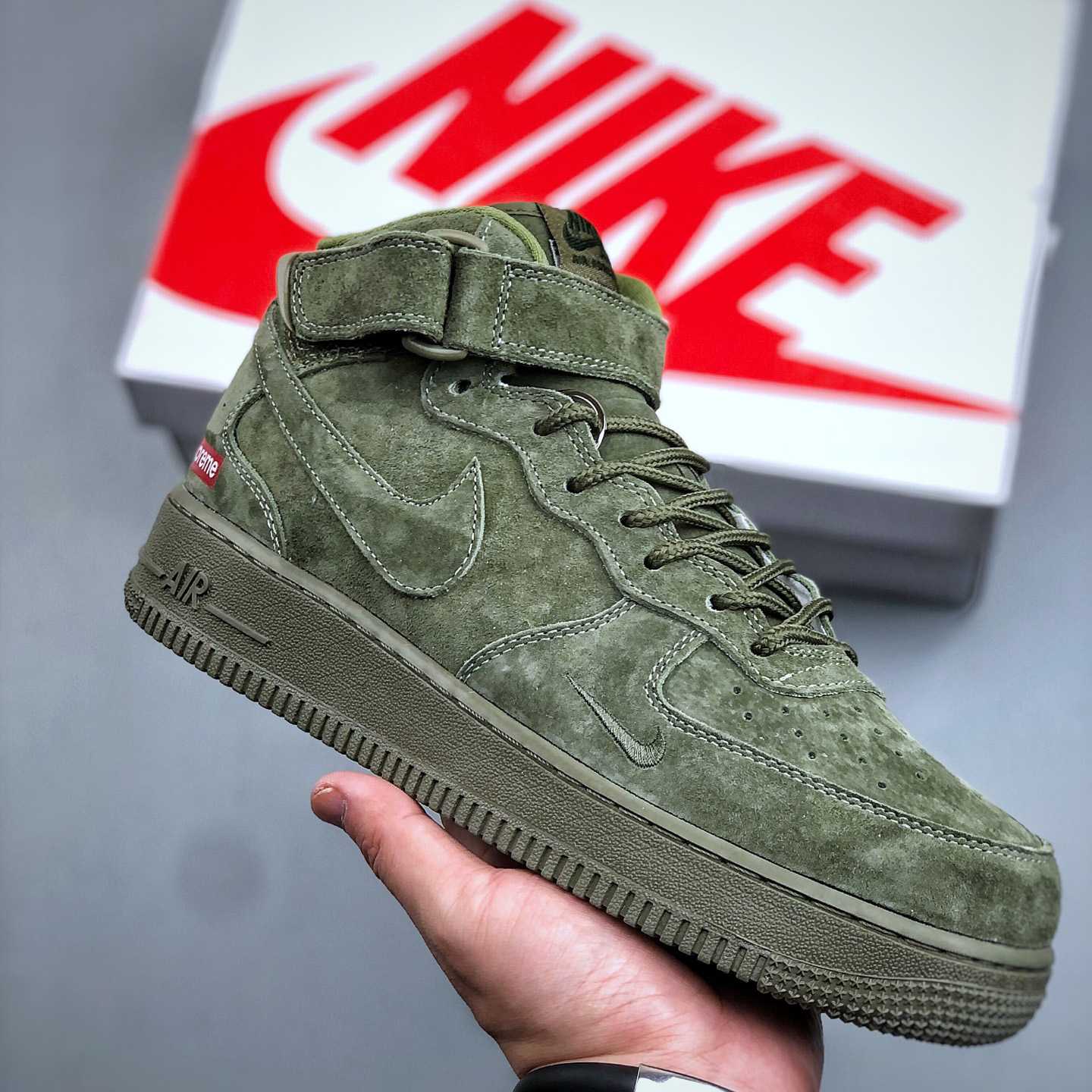  Supreme x Nike Air Force 1  Mid '07 'Legion Green'    DV0788-005 - DesignerGu