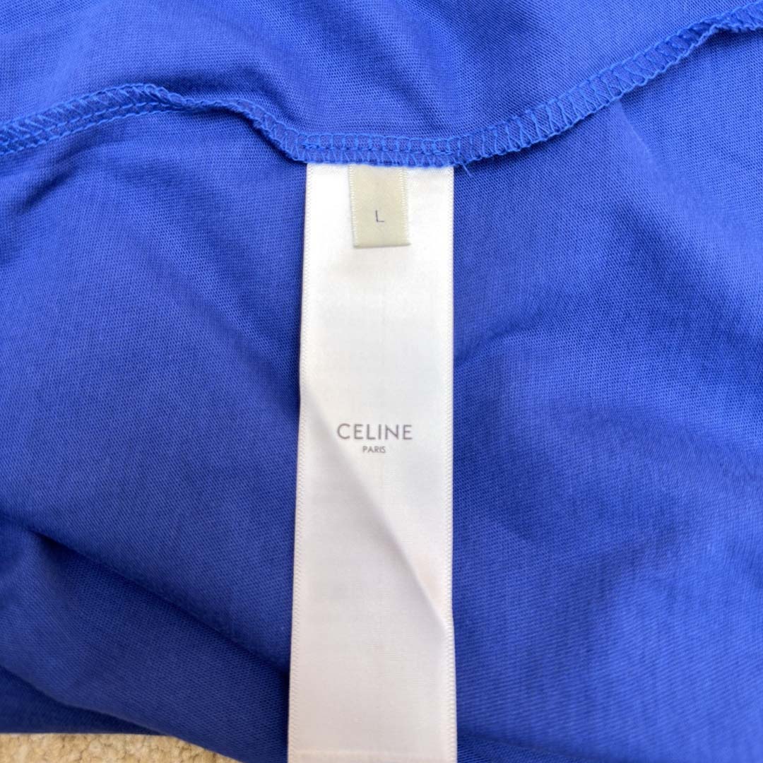 Celine Loose T-shirt In Cotton Jersey - DesignerGu