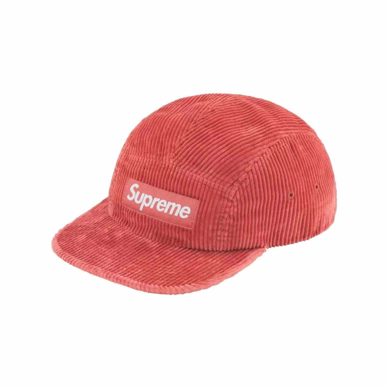Supreme Corduroy Camp Cap 'Light Red' - DesignerGu