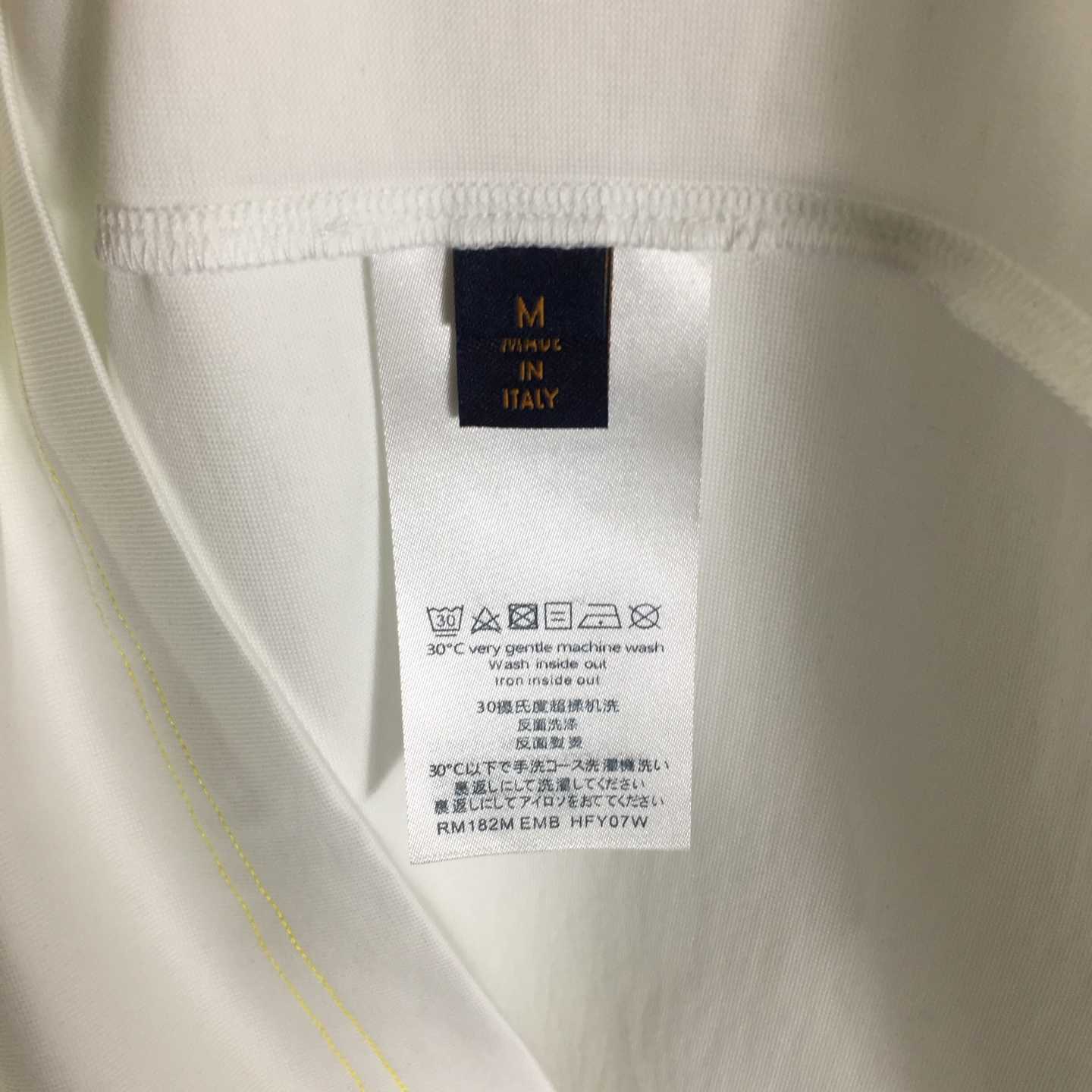 Louis Vuitton Cotton Crewneck Short-sleeve T-shirt - DesignerGu