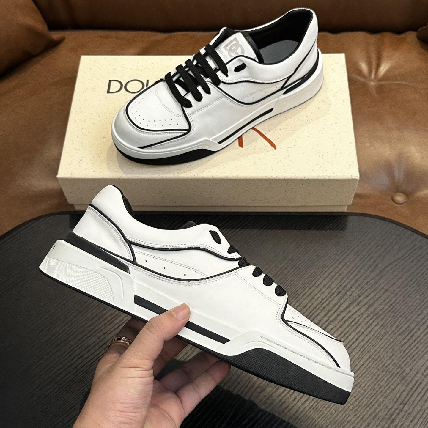 Dolce & Gabbana  New Roma Leather Sports Shoes - DesignerGu