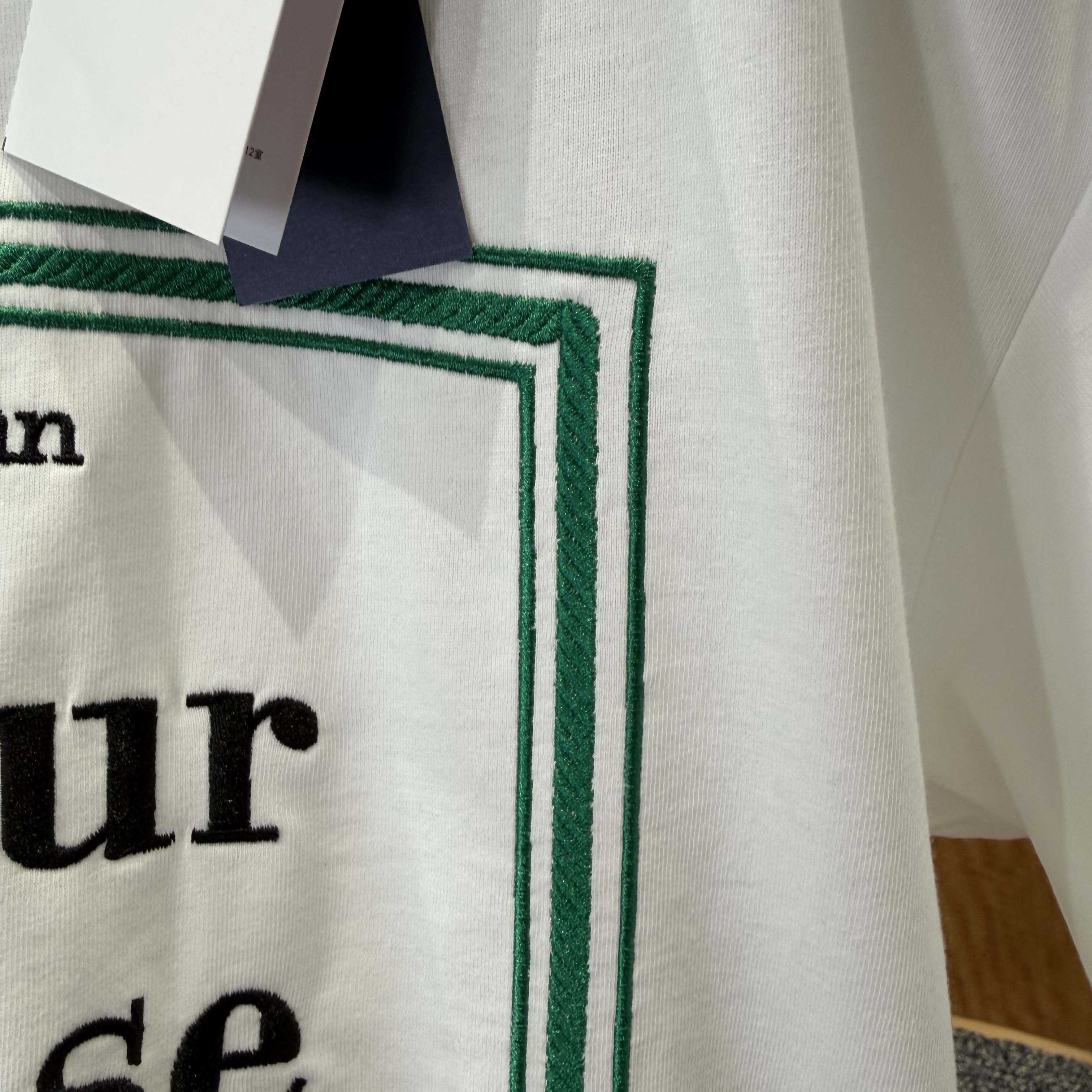 Dior T-Shirt with Book Cover Embroidery - DesignerGu