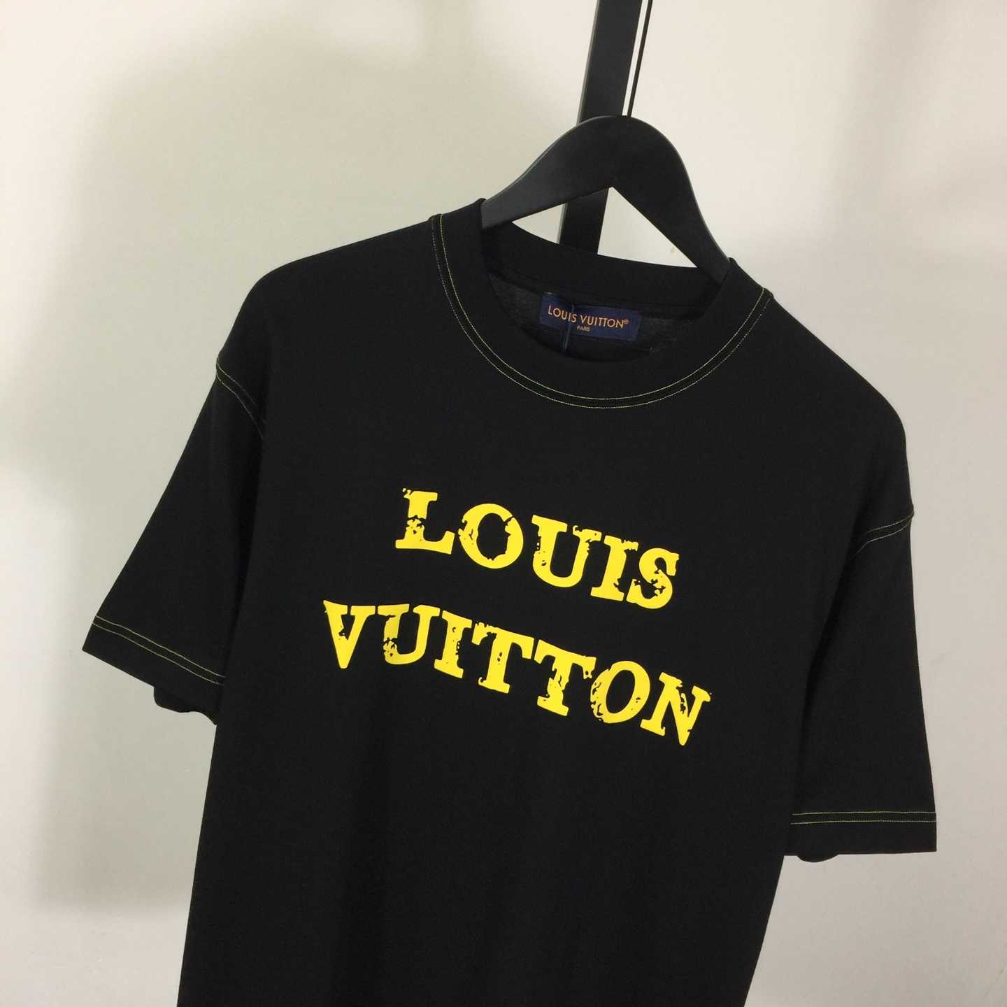Louis Vuitton Cotton Crewneck Short-sleeve T-shirt - DesignerGu