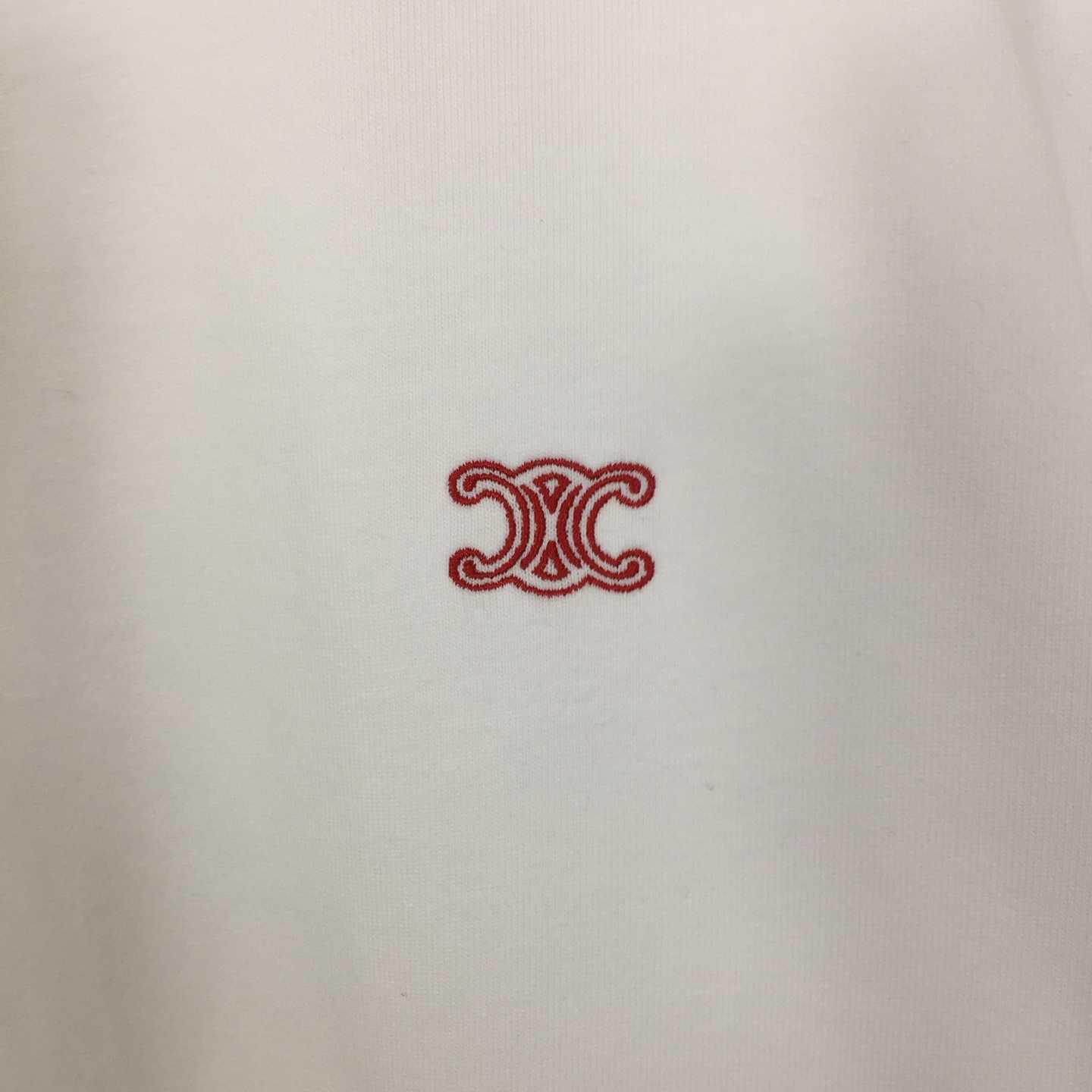 Celine Loose T-shirt In Cotton Jersey - DesignerGu