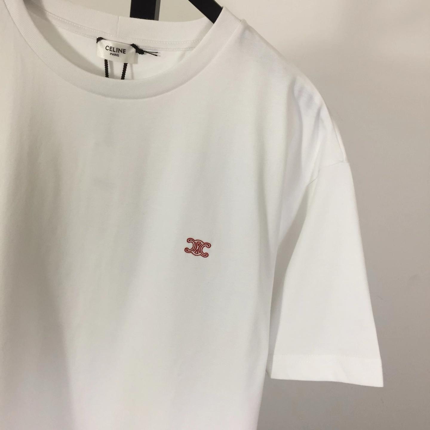 Celine Loose T-shirt In Cotton Jersey - DesignerGu