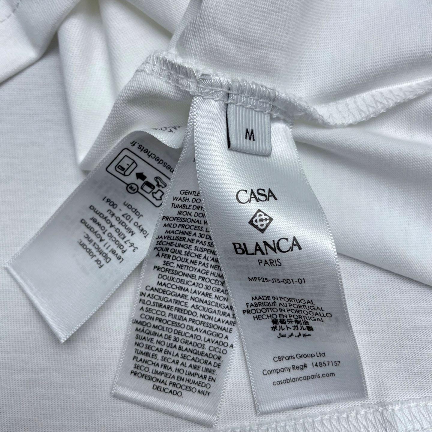 Casablanca Heat Map Logo Short Sleeve T‑Shirt C1124 - DesignerGu