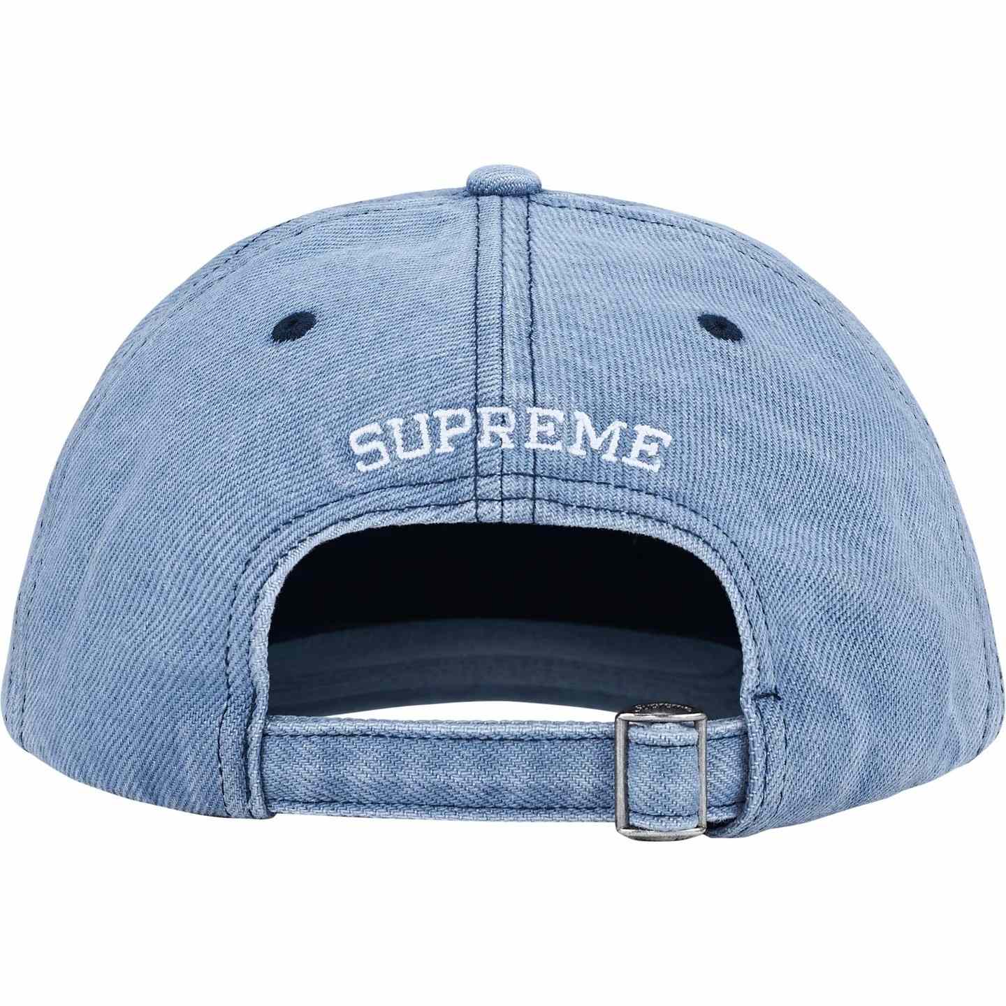 Supreme License Plate 6-Panel 'Denim' - DesignerGu