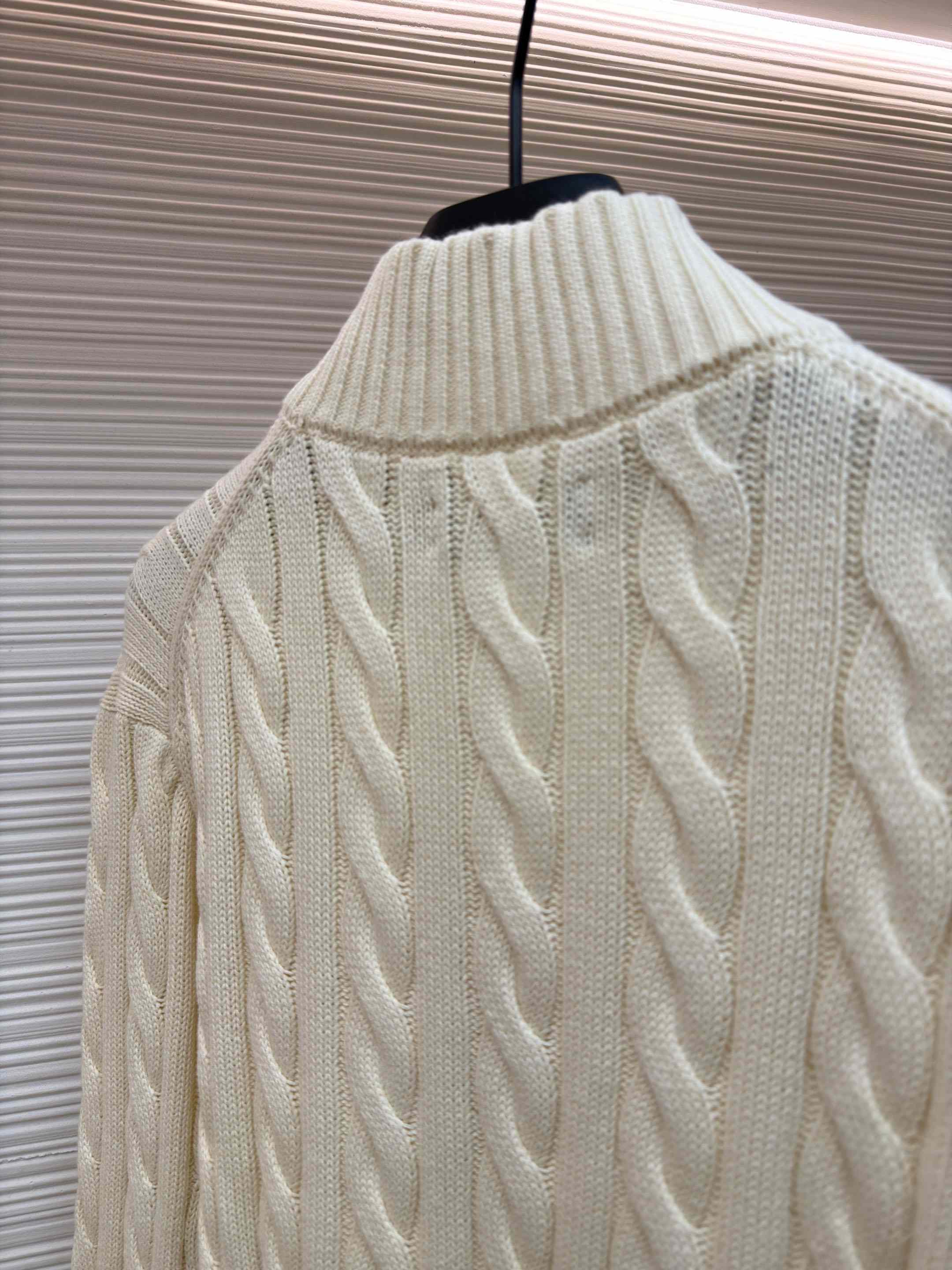 Polo Ralph Cable-Knit Cotton Quarter-Zip Jumper - DesignerGu