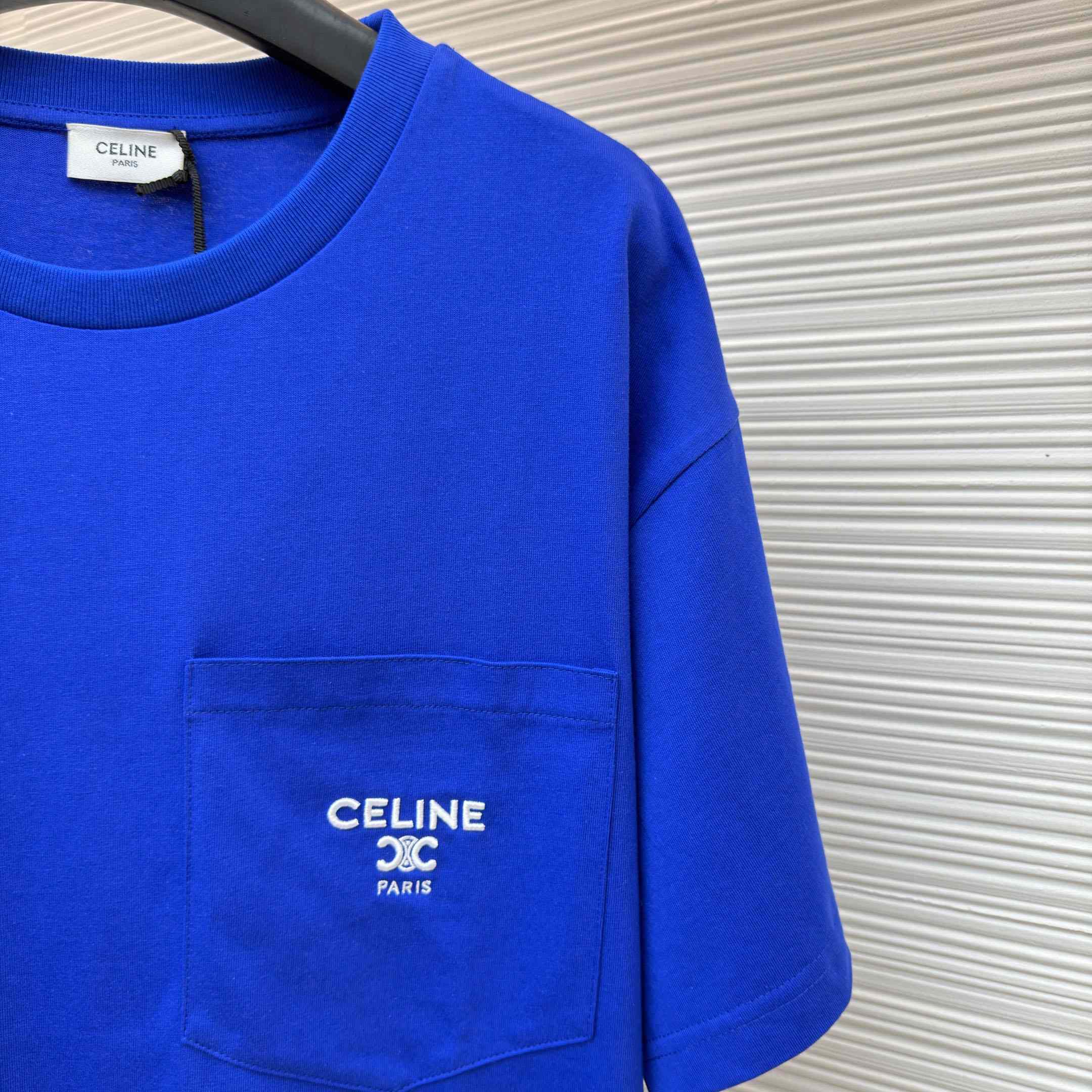 Celine T-SHIRT IN Cotton Jersey - DesignerGu