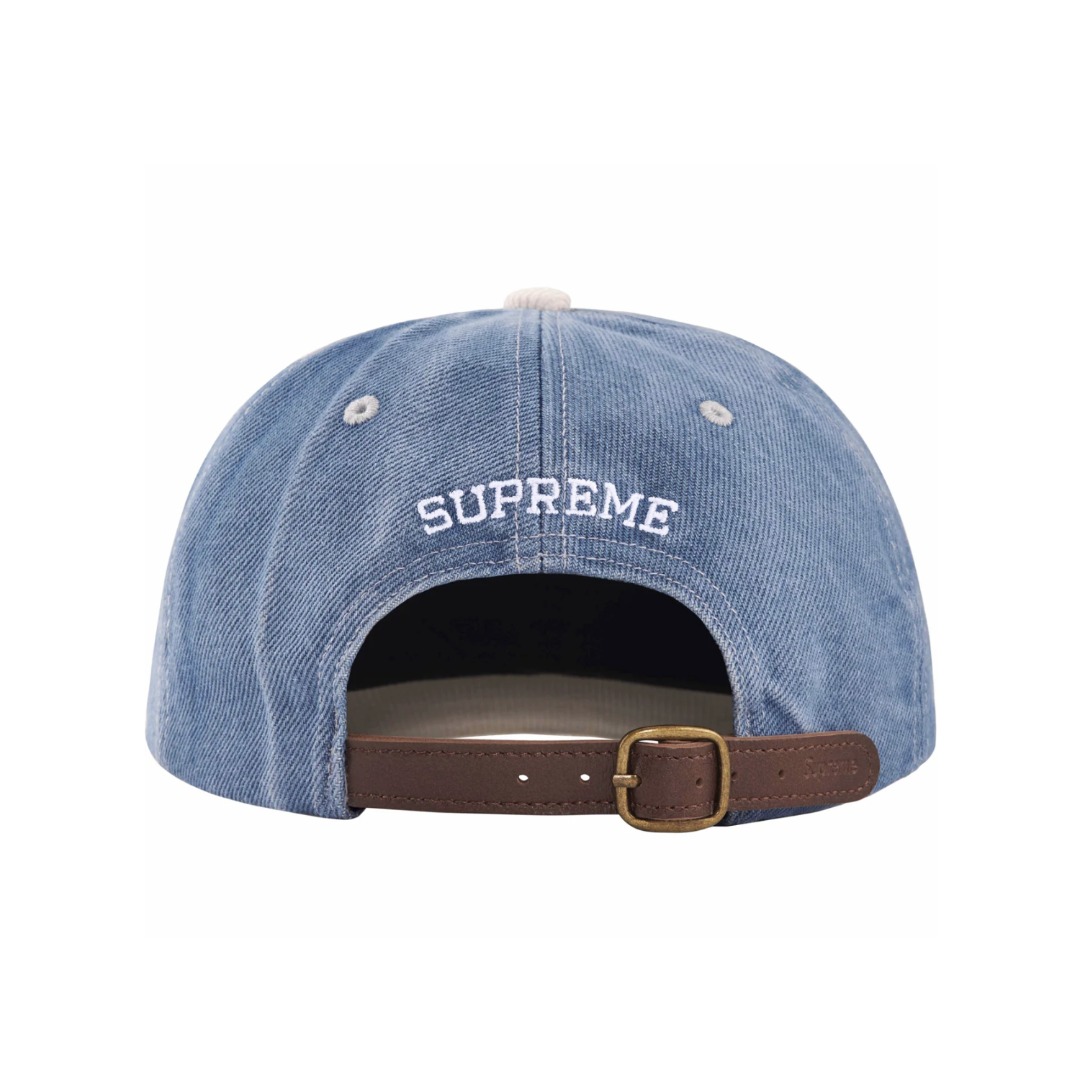 Supreme 2-Tone S Logo 6-Panel 'Washed Denim' - DesignerGu