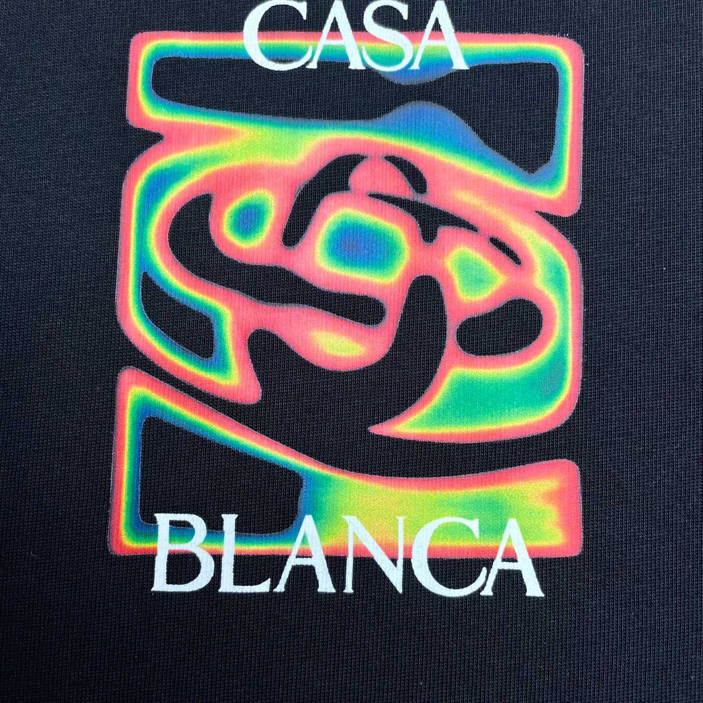 Casablanca Heat Map Logo Short Sleeve T‑Shirt C1125 - DesignerGu
