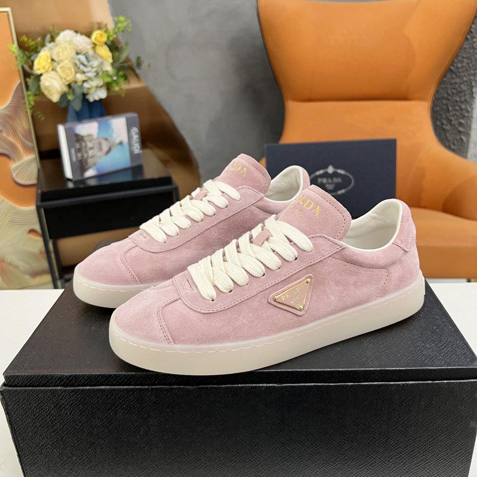 Prada Lane Suede Sneakers - DesignerGu