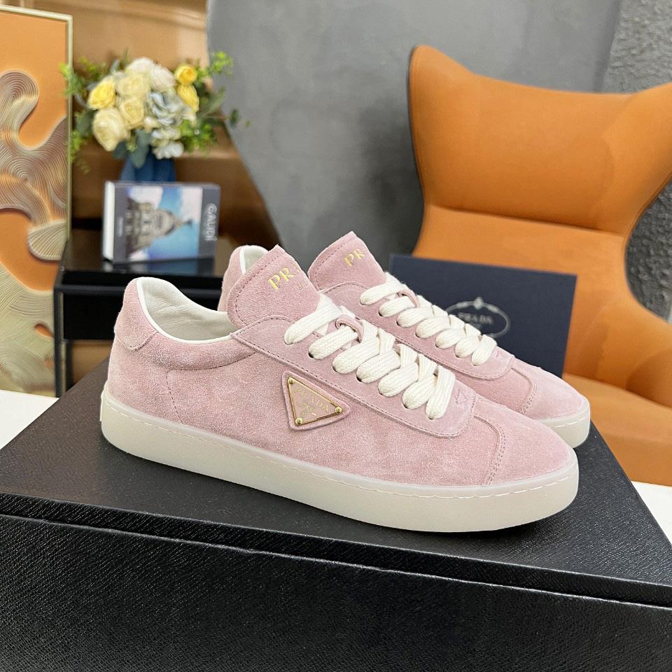 Prada Lane Suede Sneakers - DesignerGu