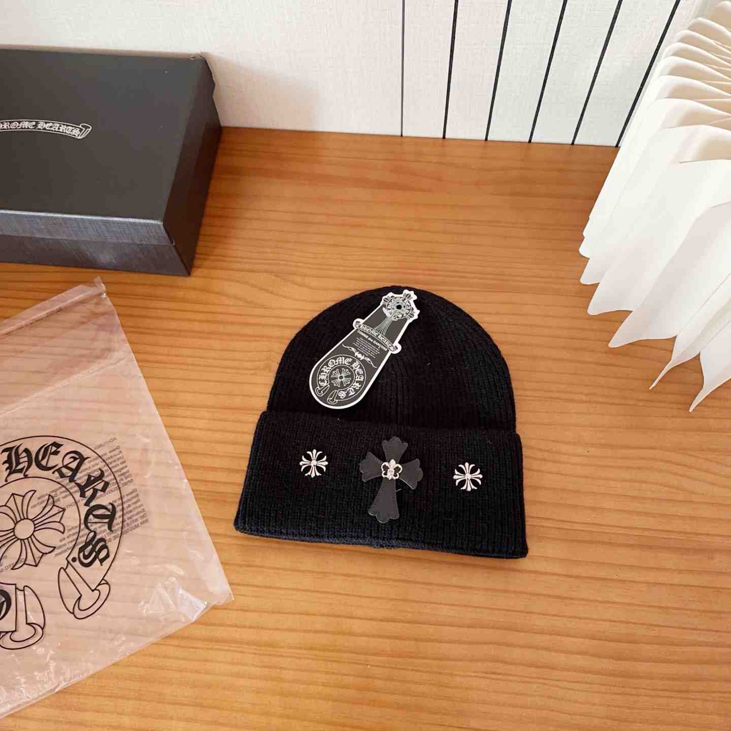 Chrome Heart Beanie Black - DesignerGu
