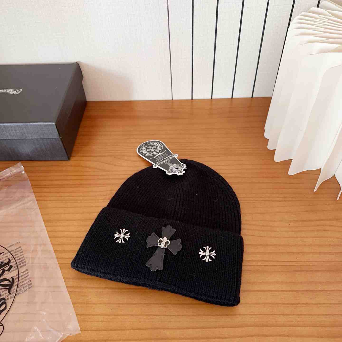 Chrome Heart Beanie Black - DesignerGu