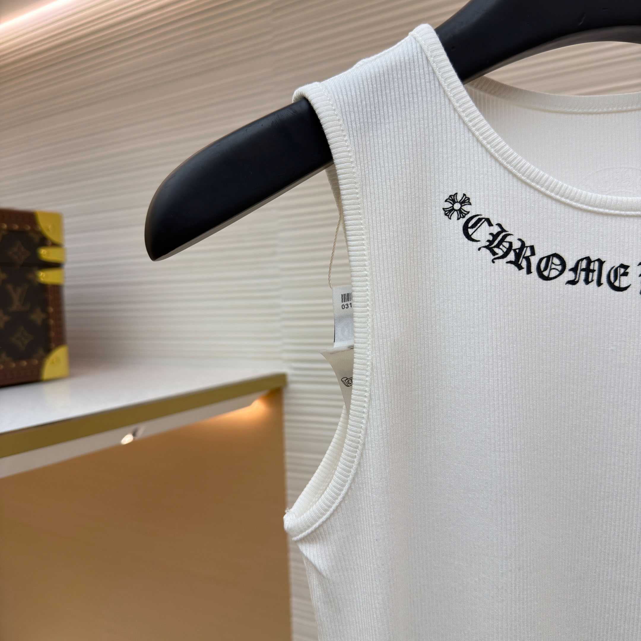 Chrome Hearts Neck Logo Miyumi Sisters White Tank Top - DesignerGu