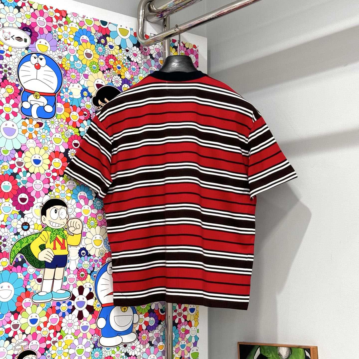 Fendi Oversized Striped Jersey T-shirt - DesignerGu