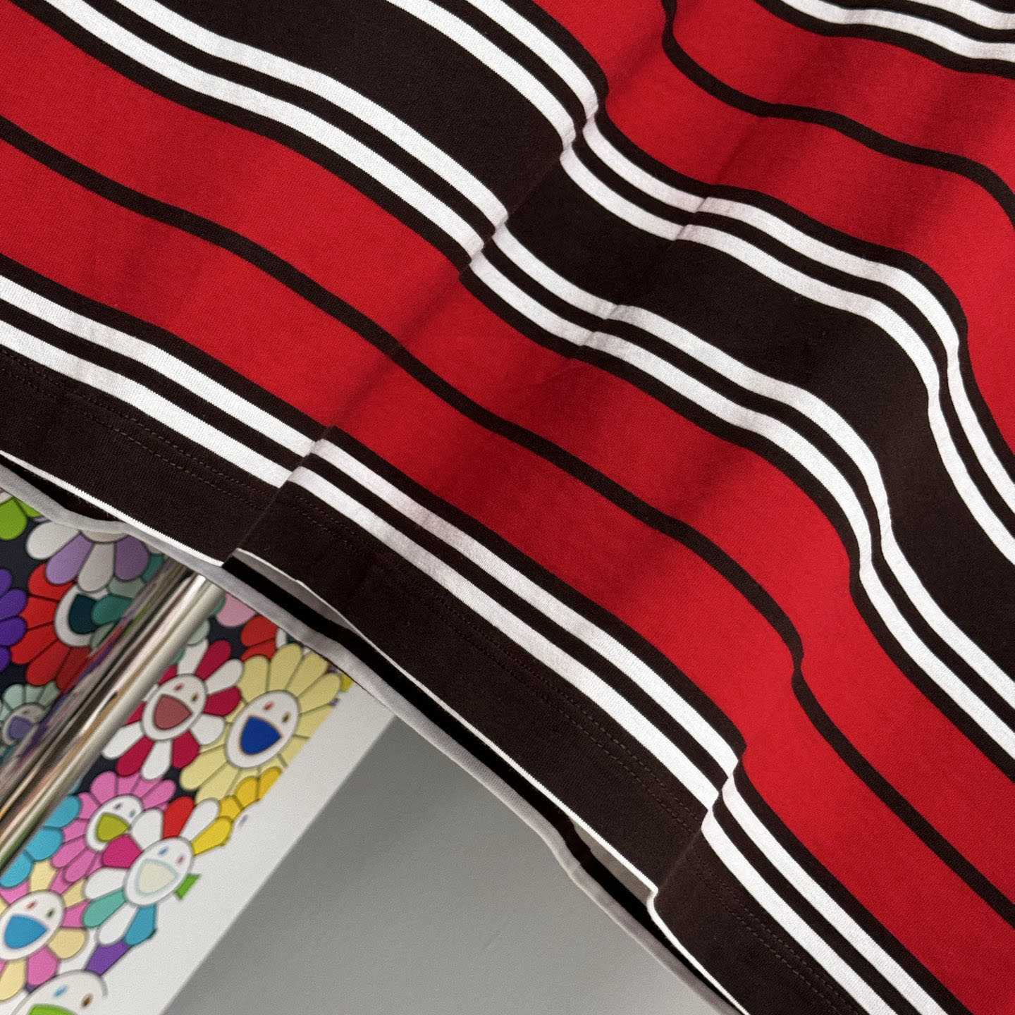 Fendi Oversized Striped Jersey T-shirt - DesignerGu