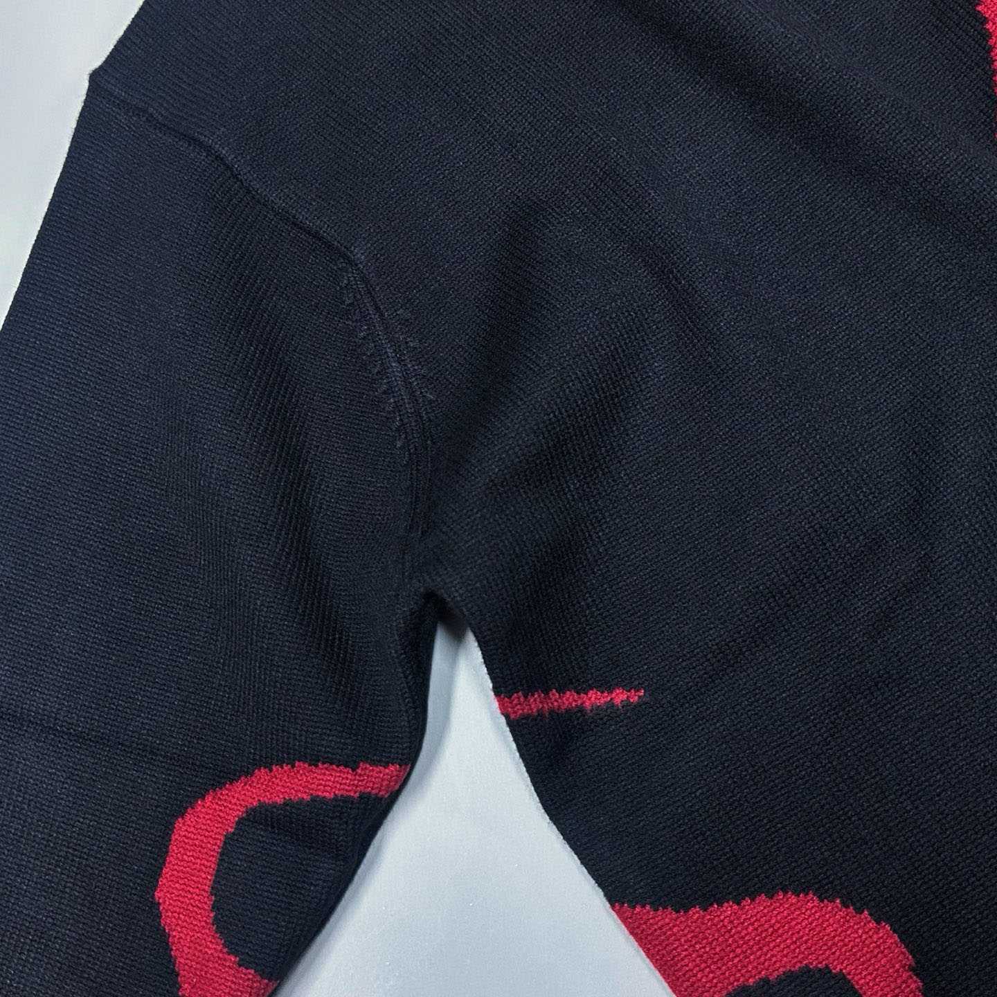 Enfants Riches Déprimés 77 (Tears) Sweater 'Black/Burgundy' - DesignerGu