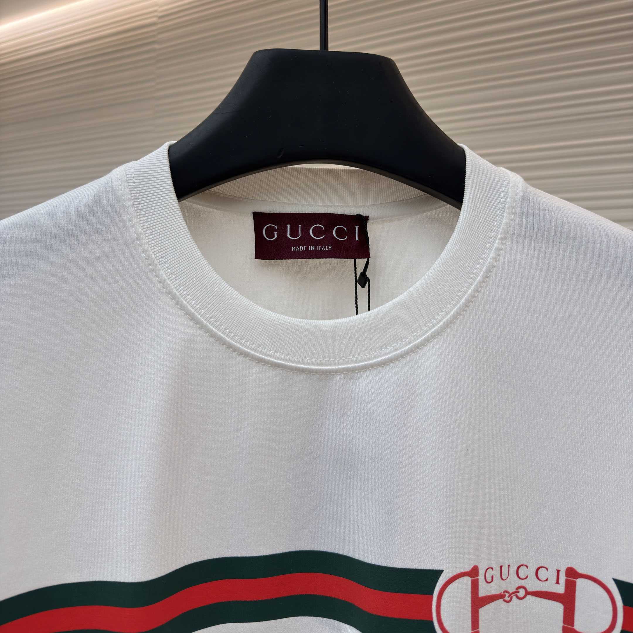 Gucci Cotton Jersey T-shirt With Print - DesignerGu