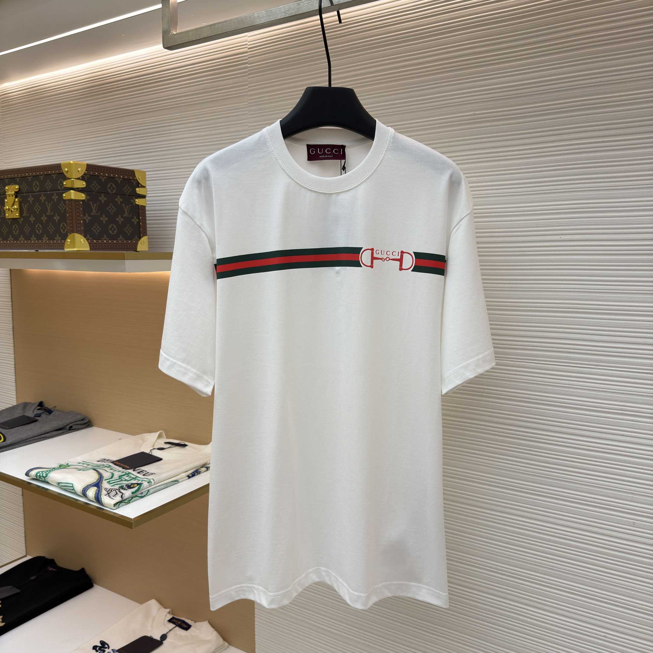 Gucci Cotton Jersey T-shirt With Print - DesignerGu