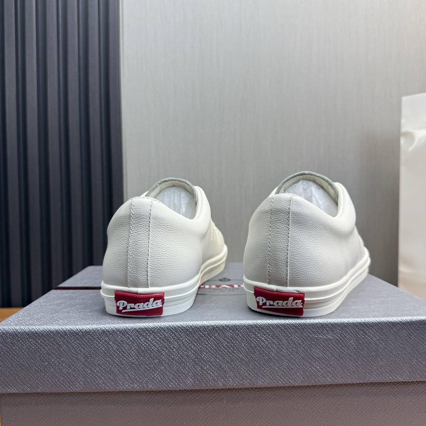 Prada Distressed Leather Sneakers - DesignerGu