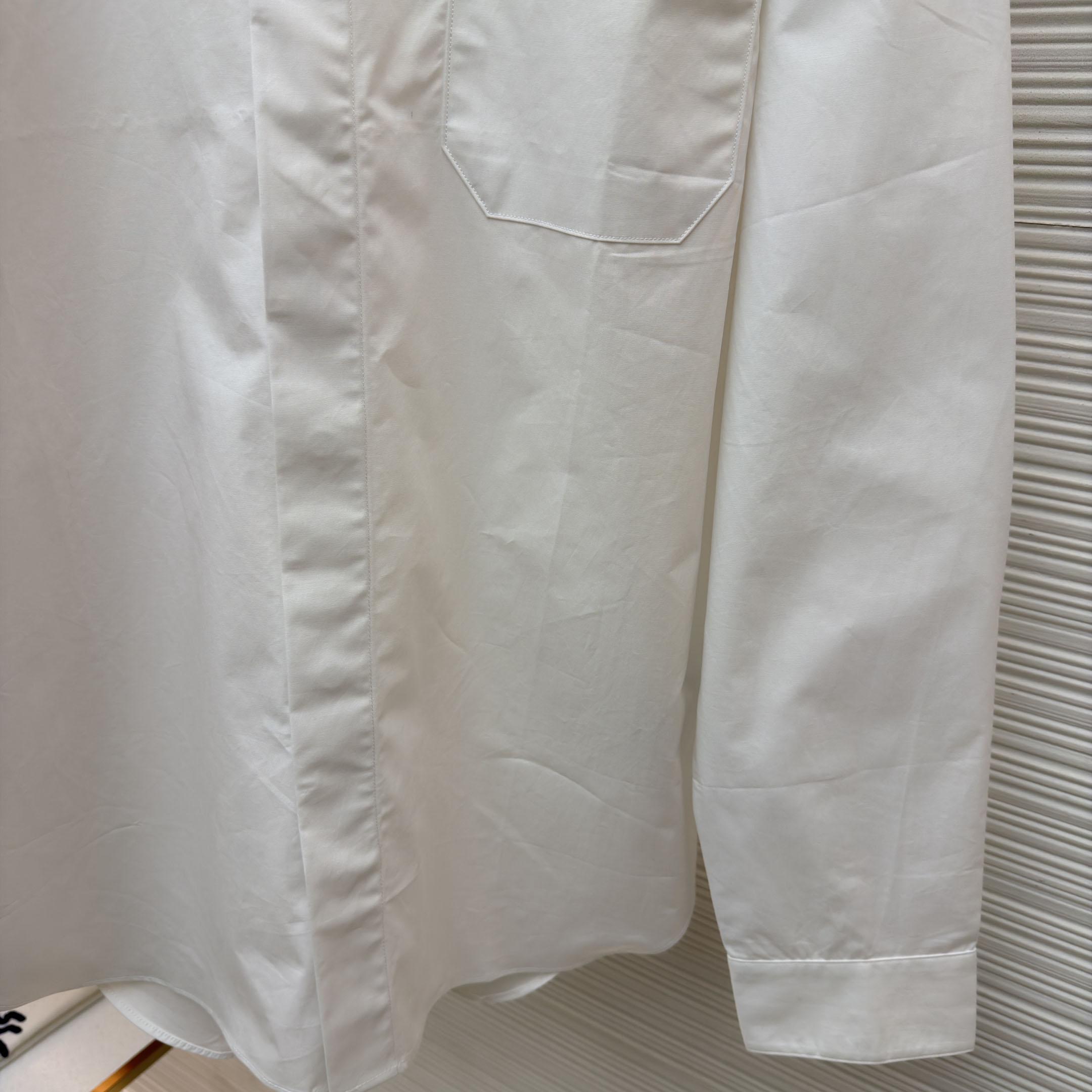 Dior Shirt with CD Box Embroidery - DesignerGu