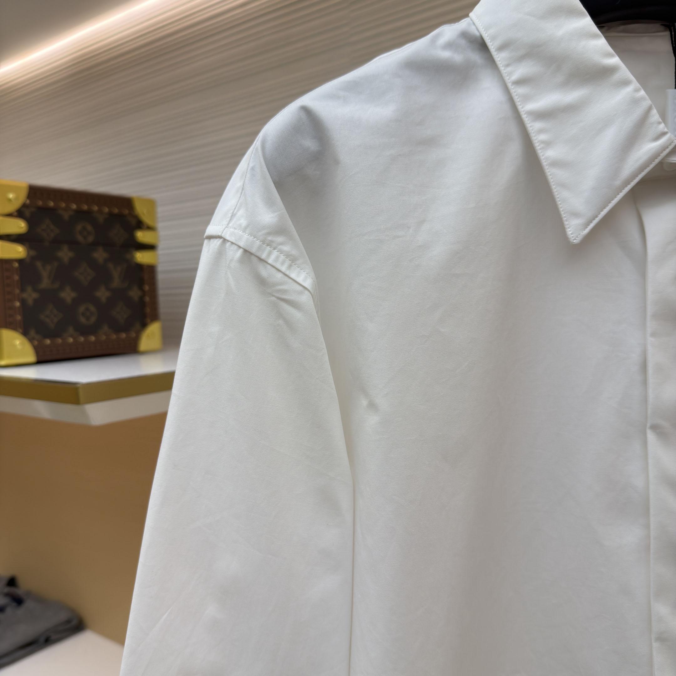 Dior Shirt with CD Box Embroidery - DesignerGu