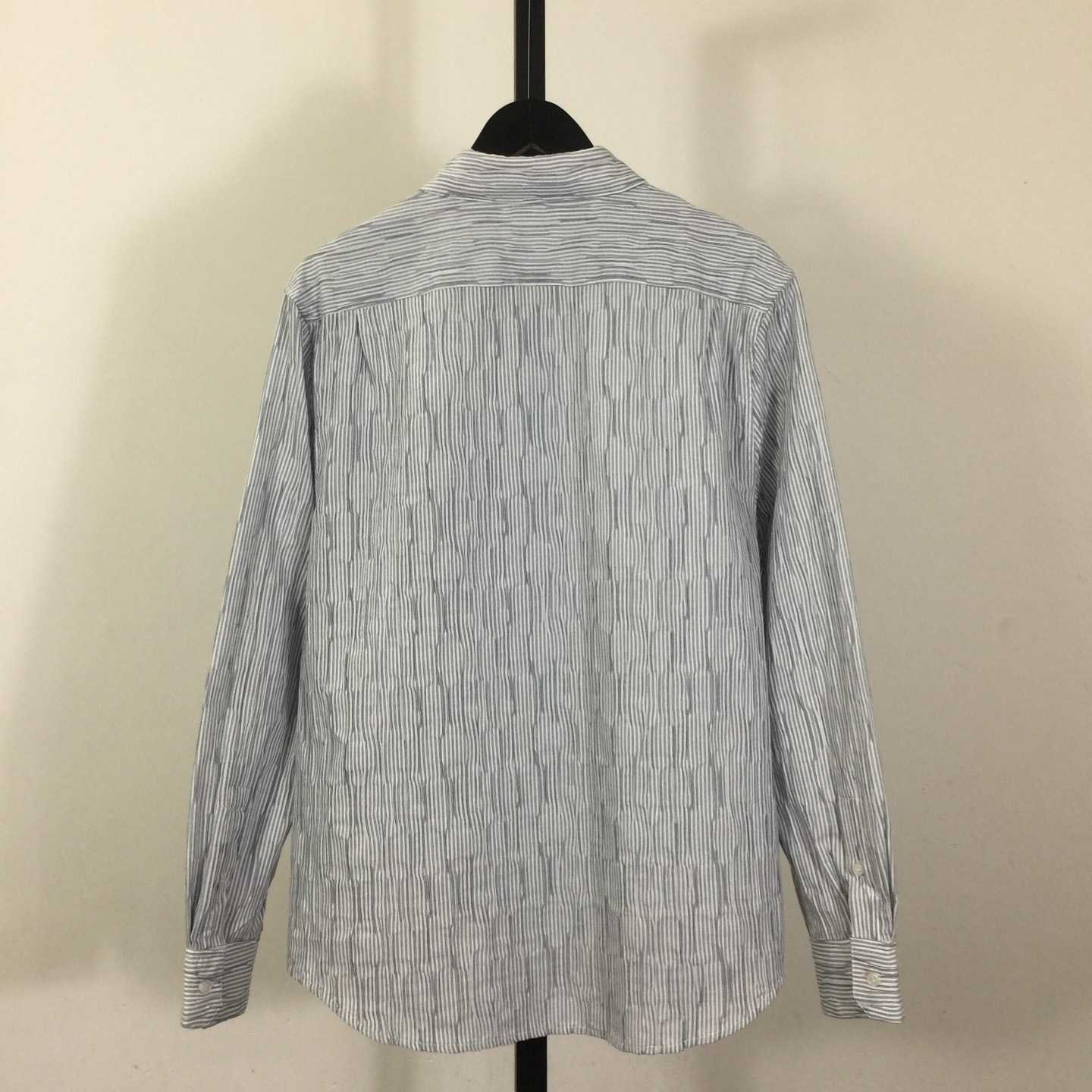 Loewe Striped Long-Sleeve Shirt 'Blue/White' - DesignerGu